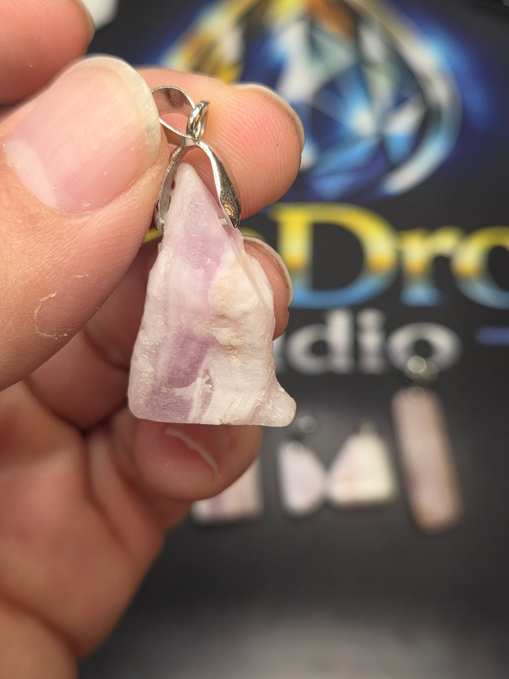 Pink	Aragonite Pendant