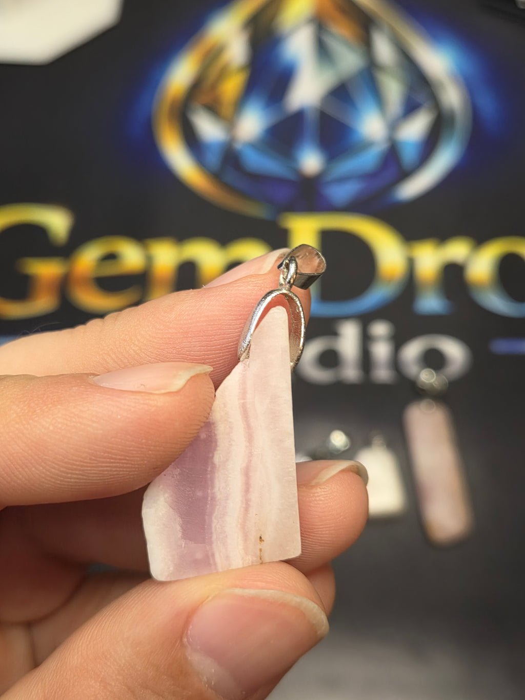 Pink	Aragonite Pendant