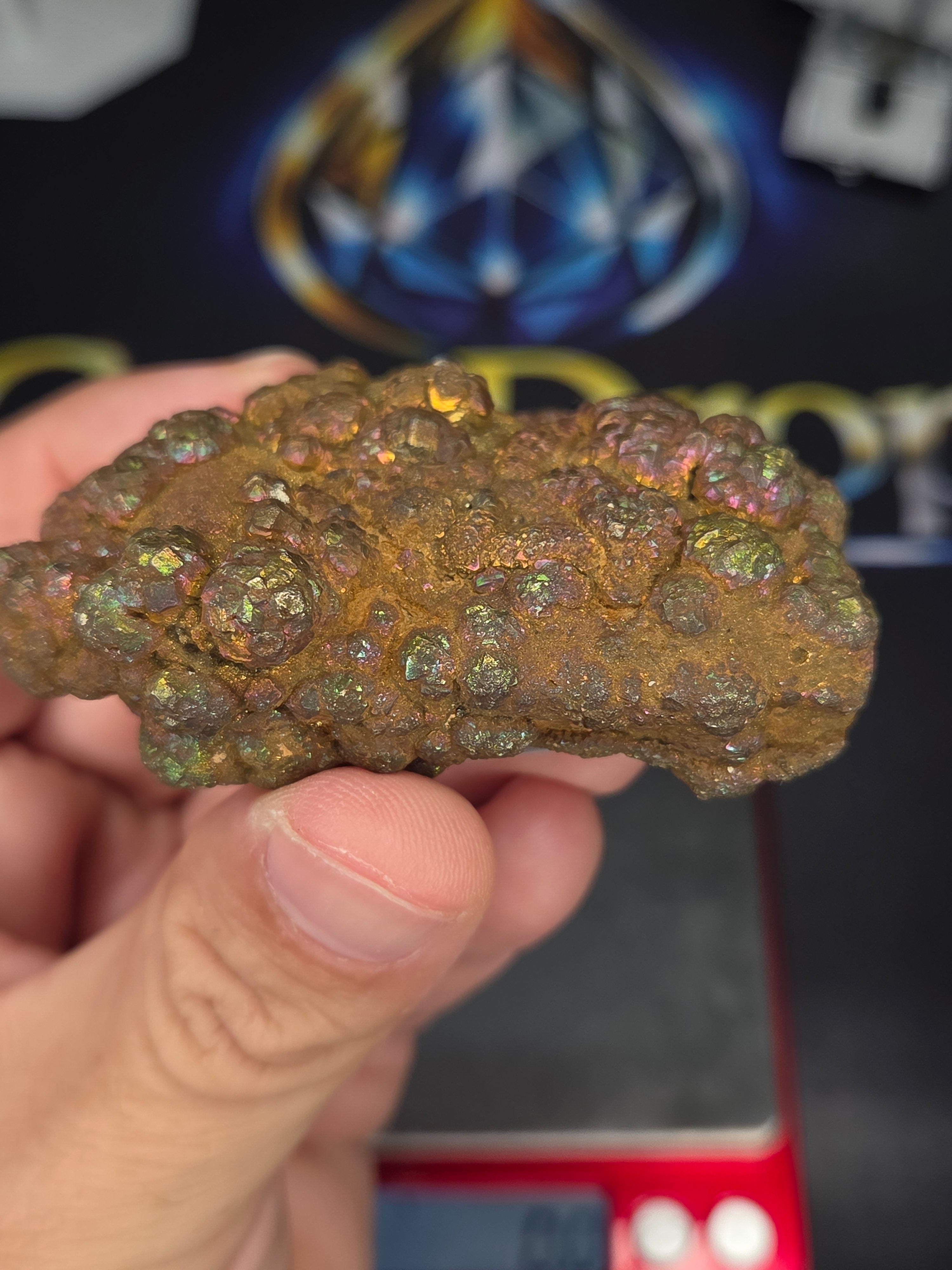 Natural Rainbow Iridescent Pyrite #002