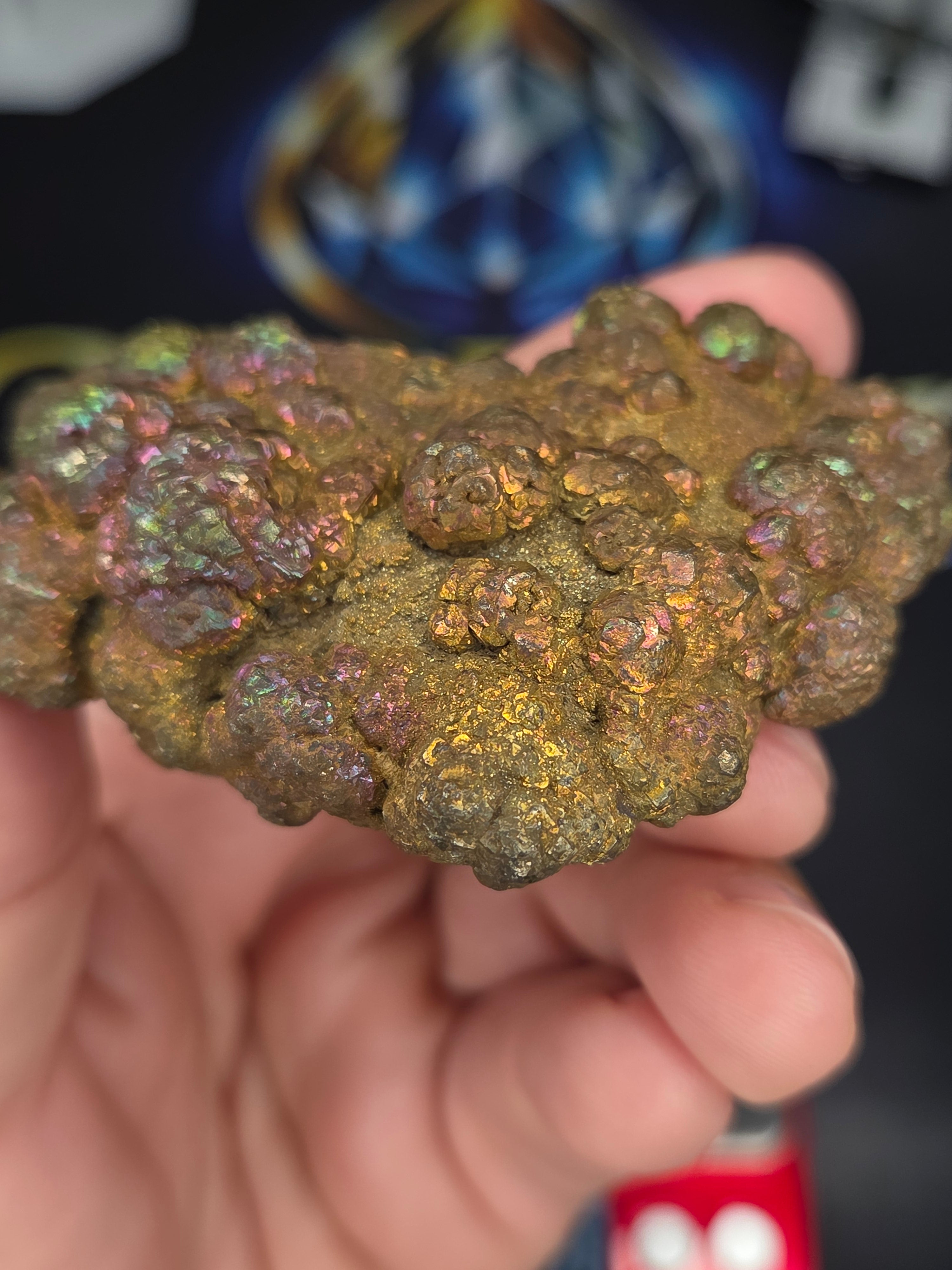 Natural Rainbow Iridescent Pyrite #002