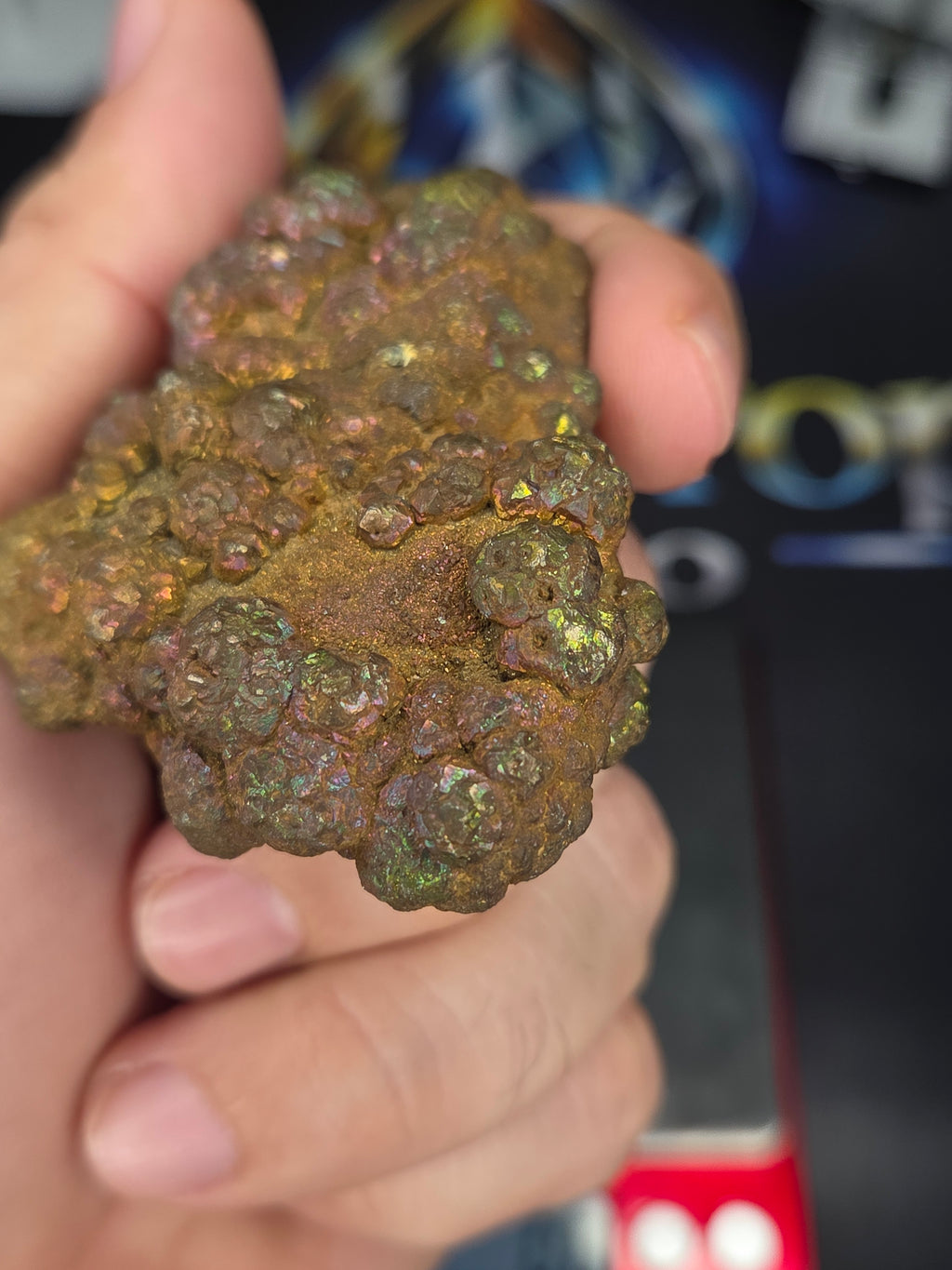 Natural Rainbow Iridescent Pyrite #002