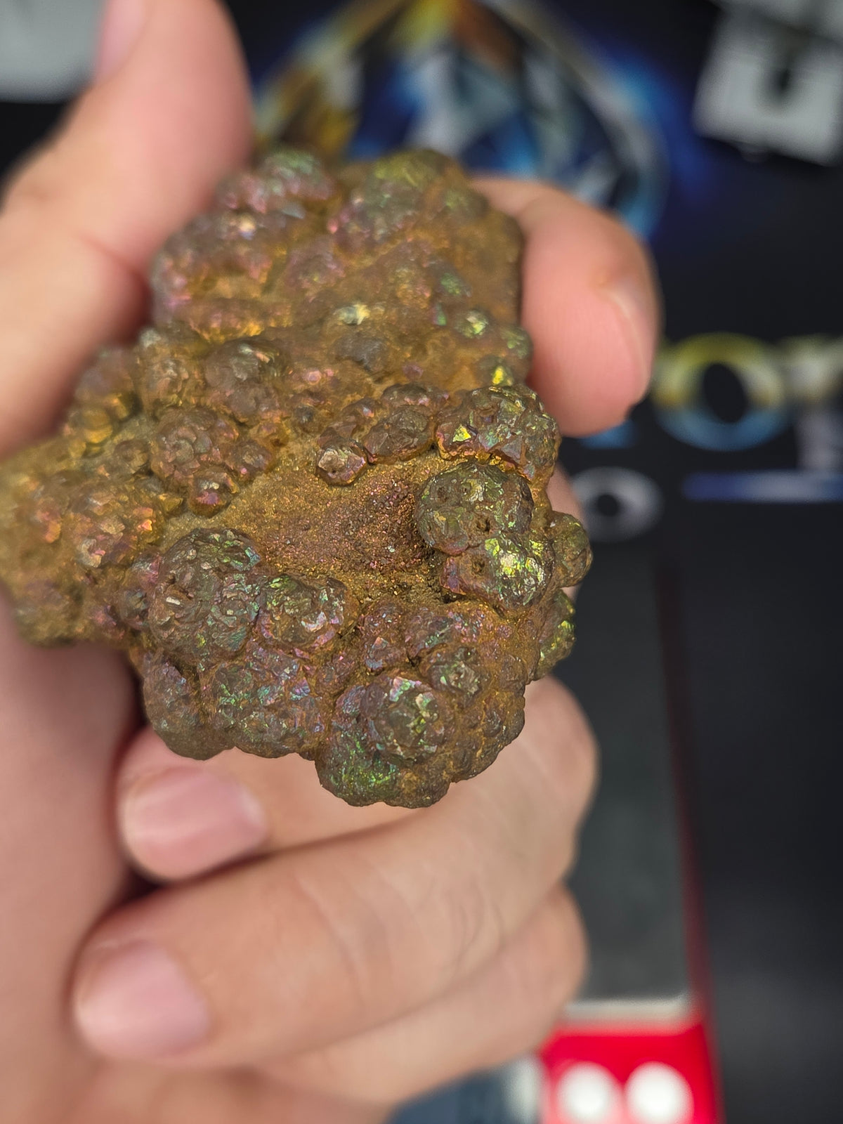 Natural Rainbow Iridescent Pyrite #002