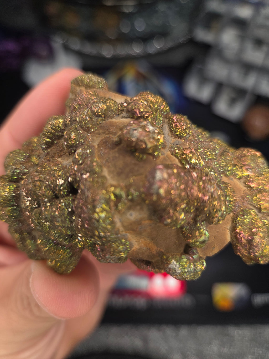 Natural Rainbow Iridescent Pyrite #004