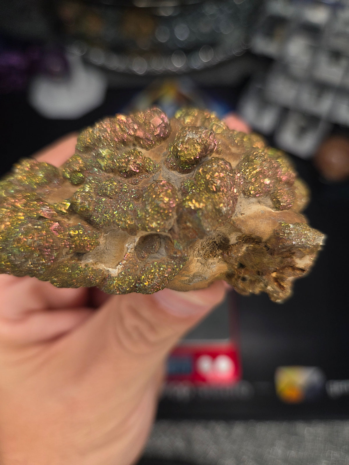 Natural Rainbow Iridescent Pyrite #004