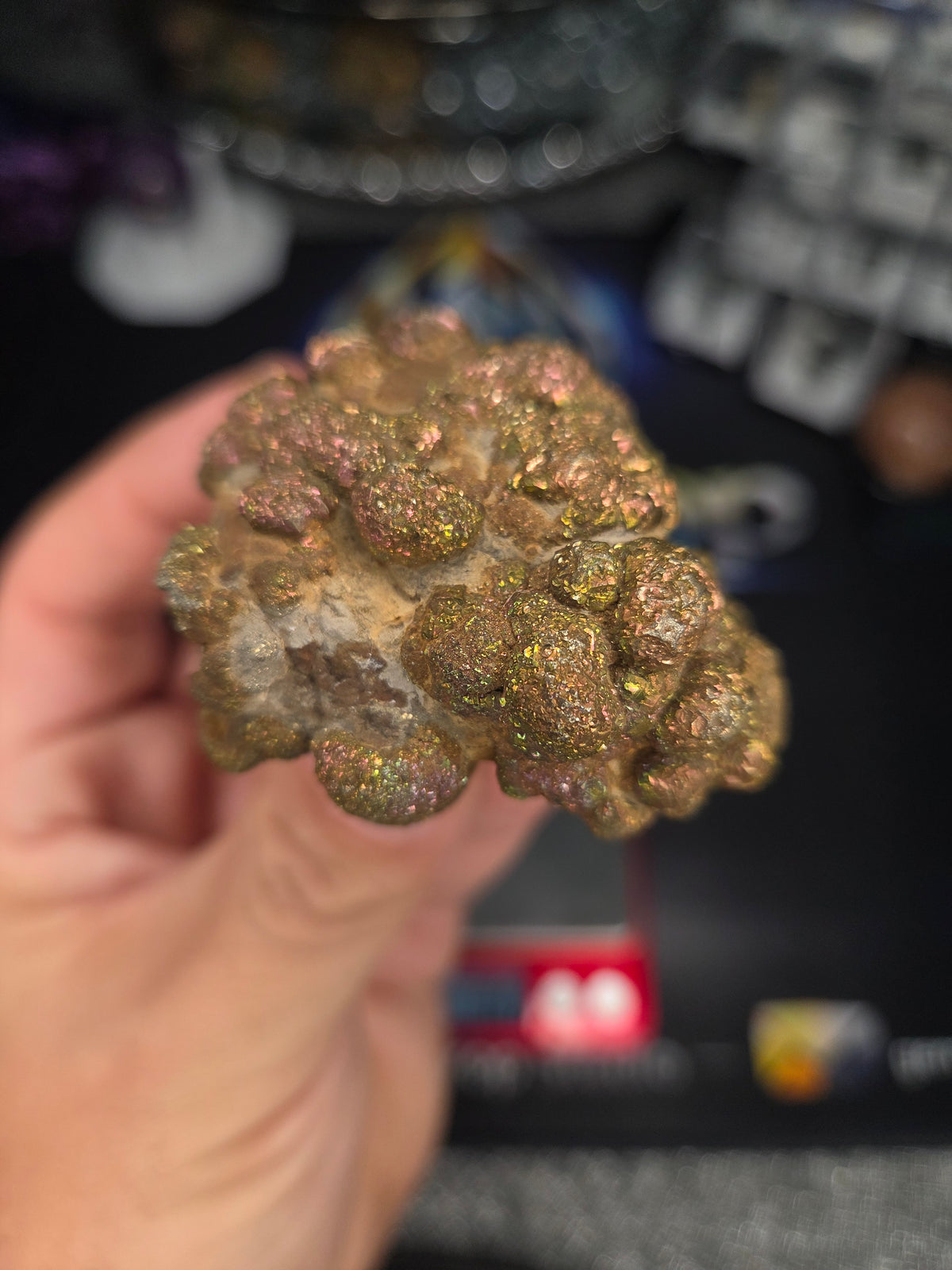 Natural Rainbow Iridescent Pyrite #004