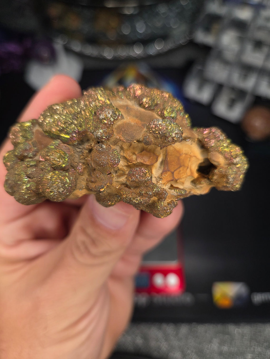 Natural Rainbow Iridescent Pyrite #004