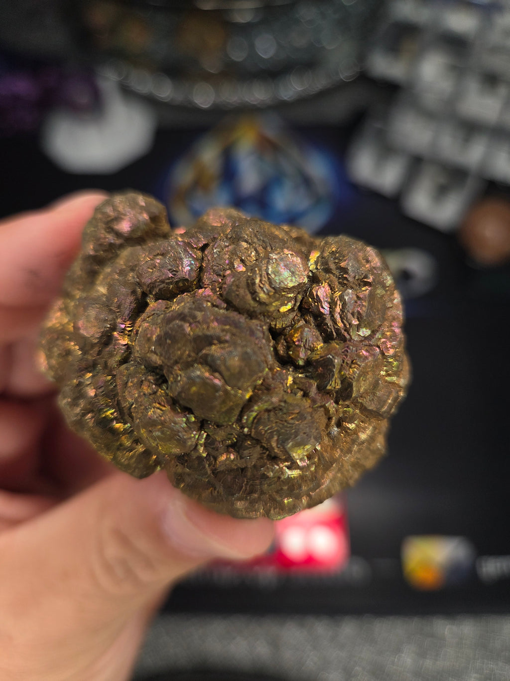 Natural Rainbow Iridescent Pyrite #005