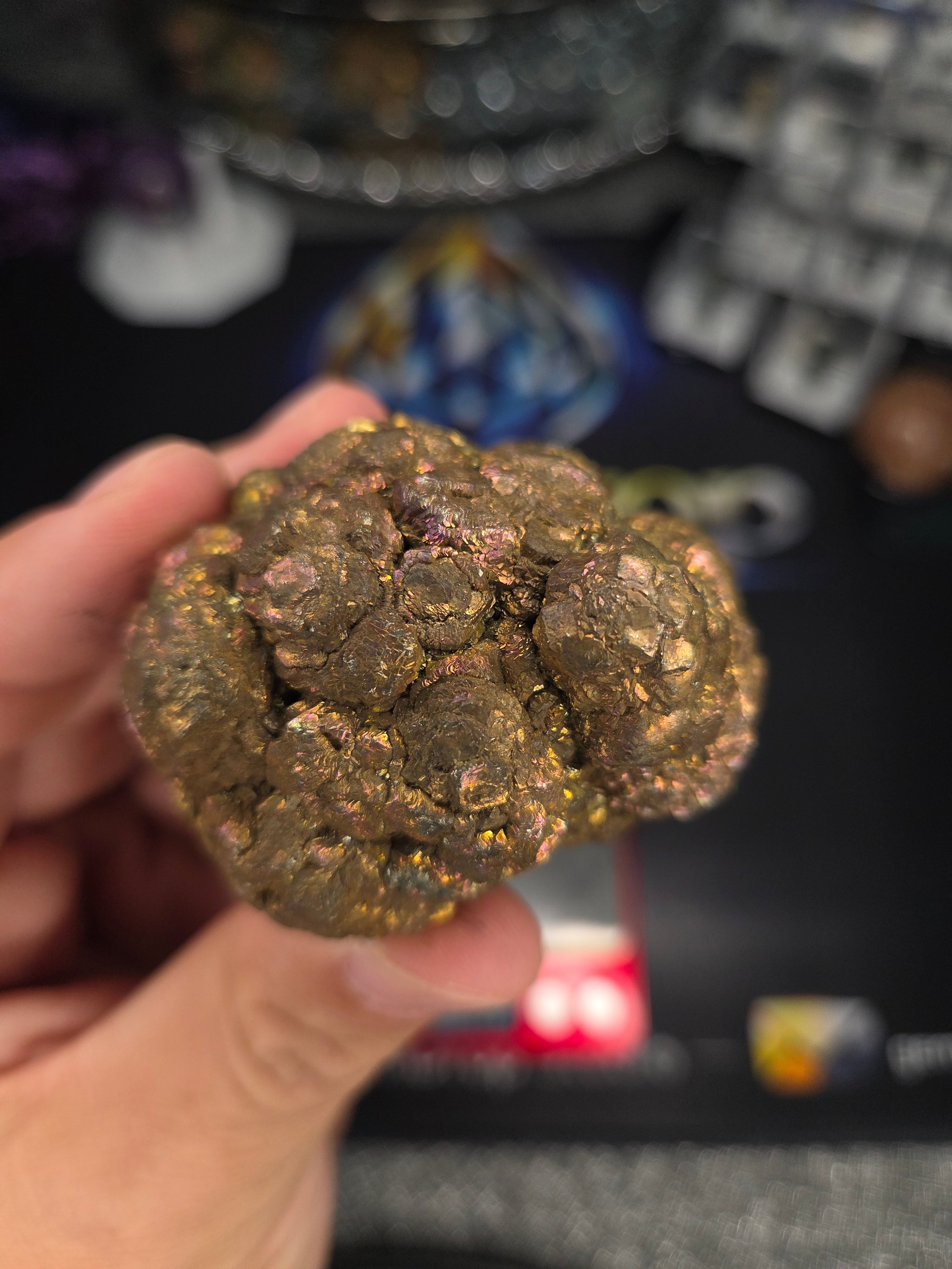 Natural Rainbow Iridescent Pyrite #005