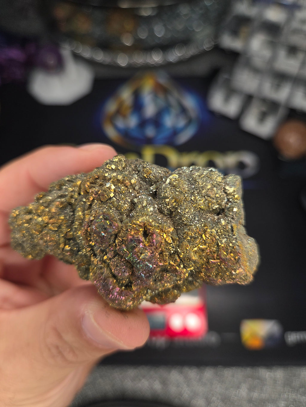 Natural Rainbow Iridescent Pyrite #006