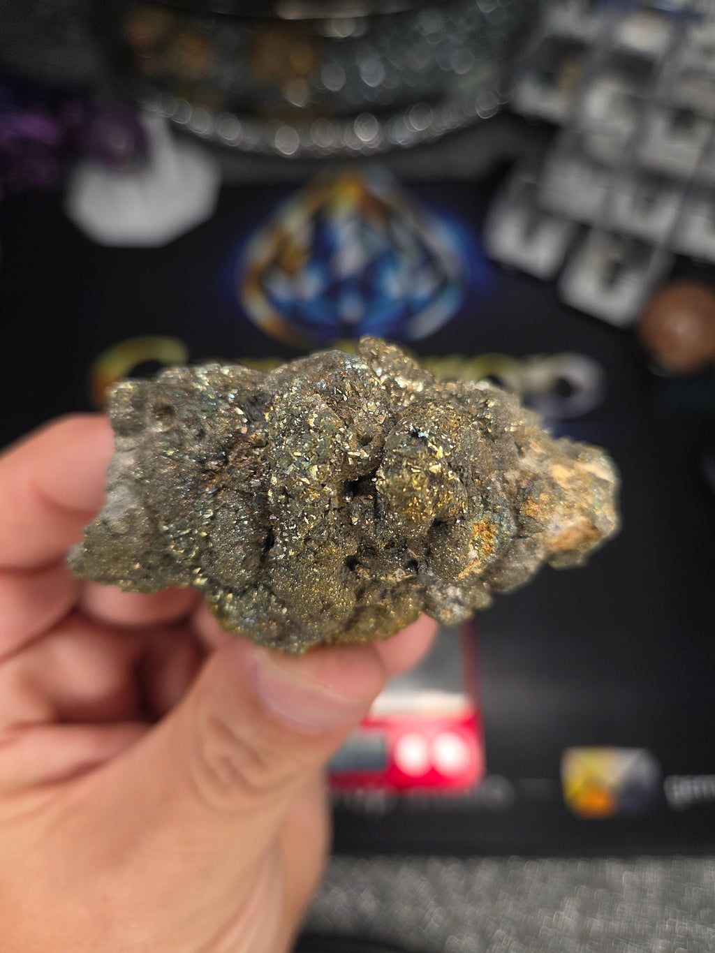 Natural Rainbow Iridescent Pyrite #006