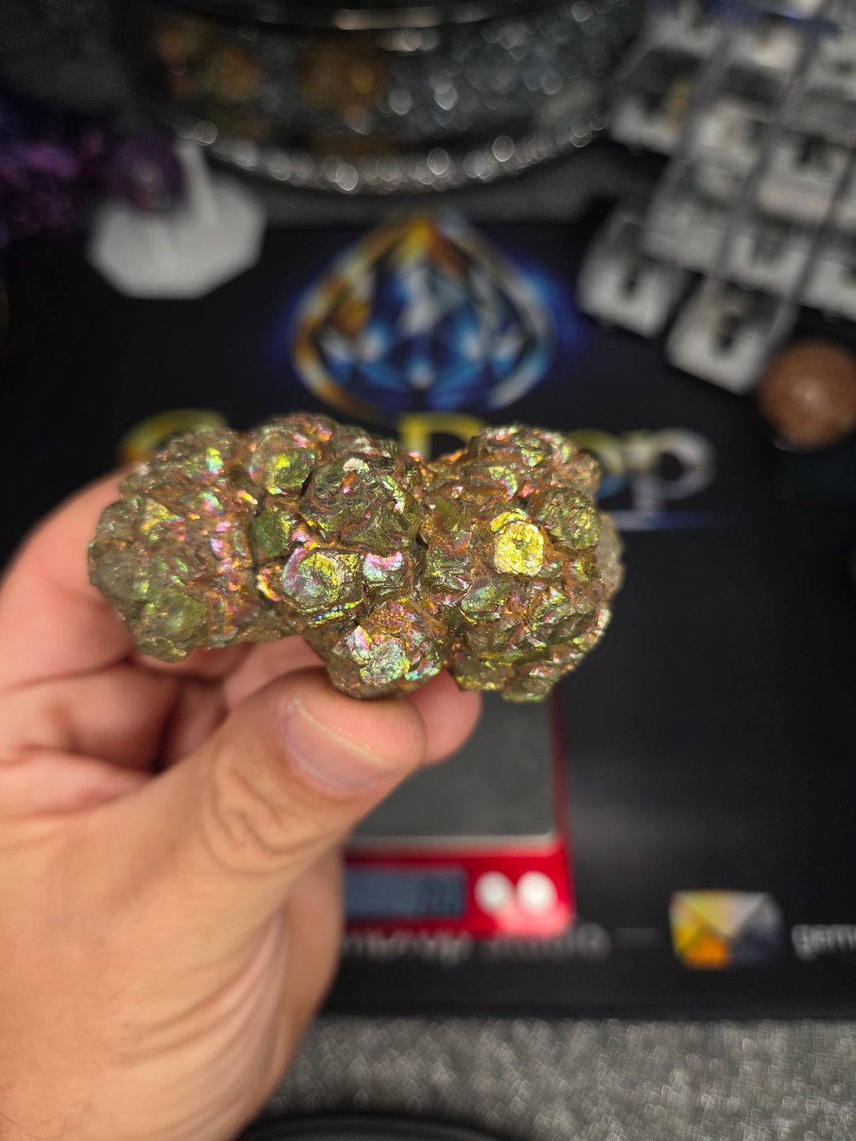 Natural Rainbow Iridescent Pyrite #007