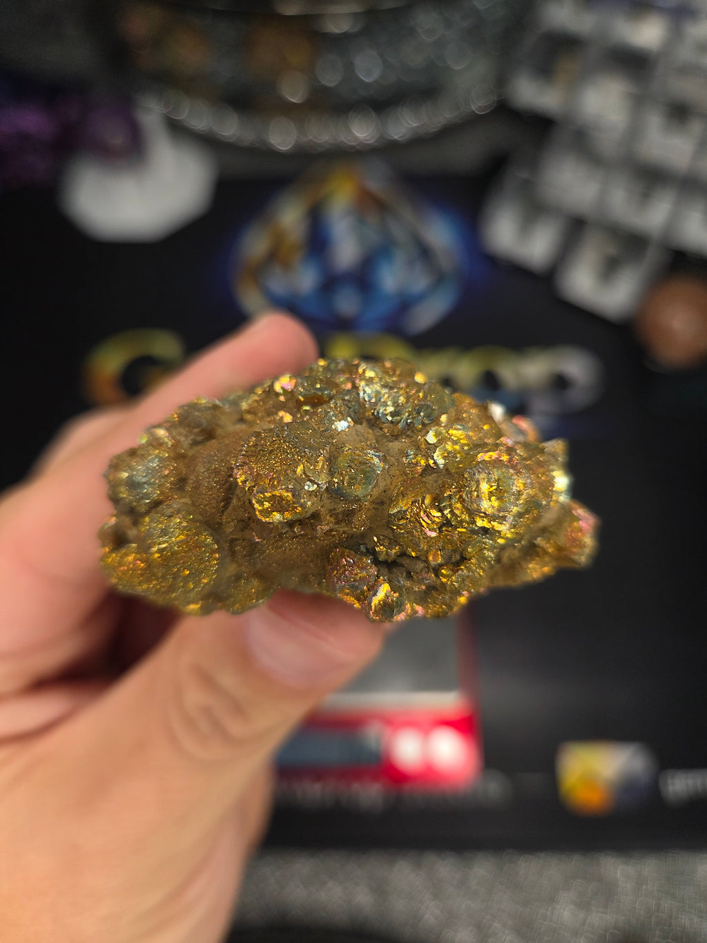 Natural Rainbow Iridescent Pyrite #009