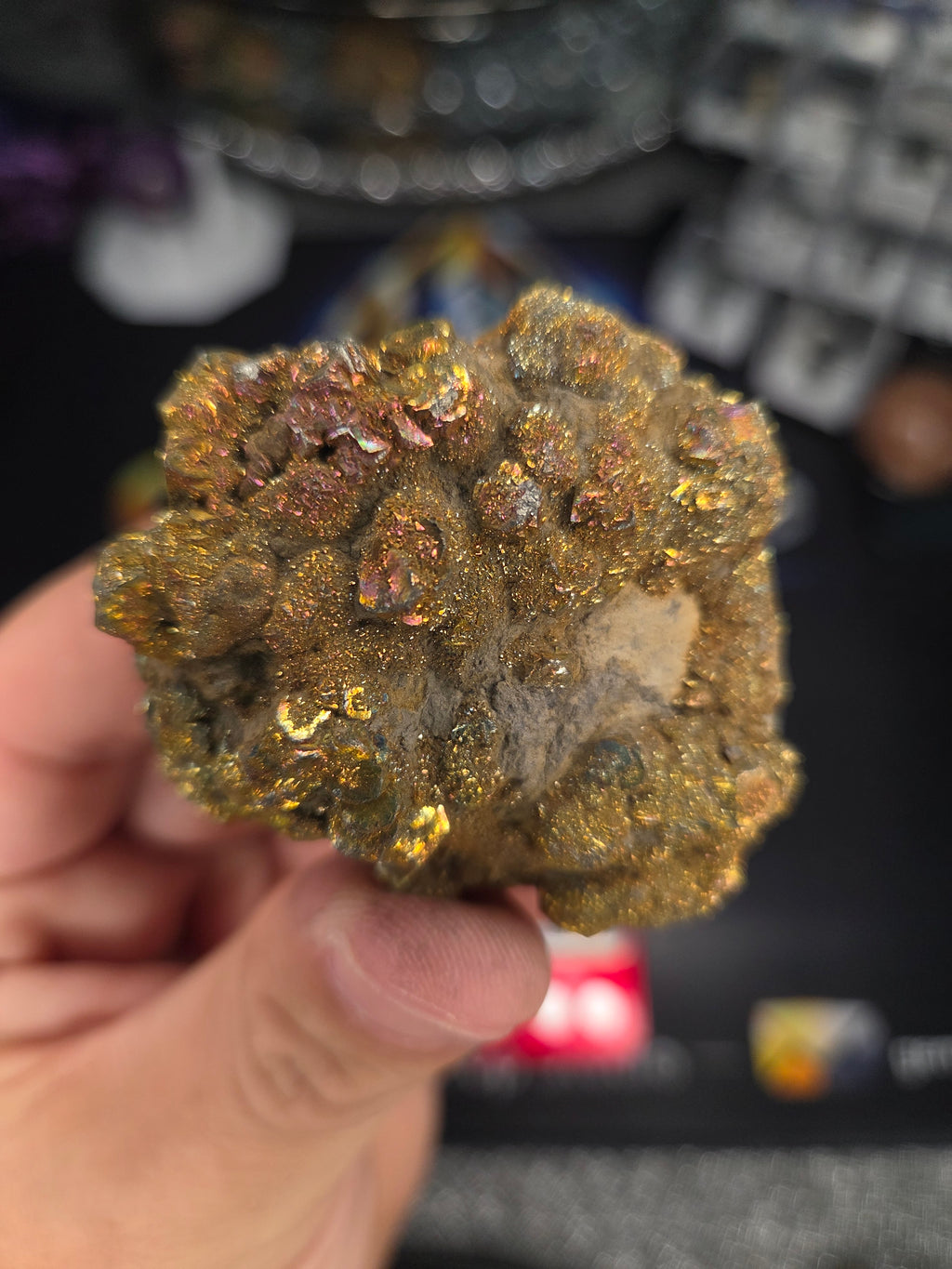 Natural Rainbow Iridescent Pyrite #009