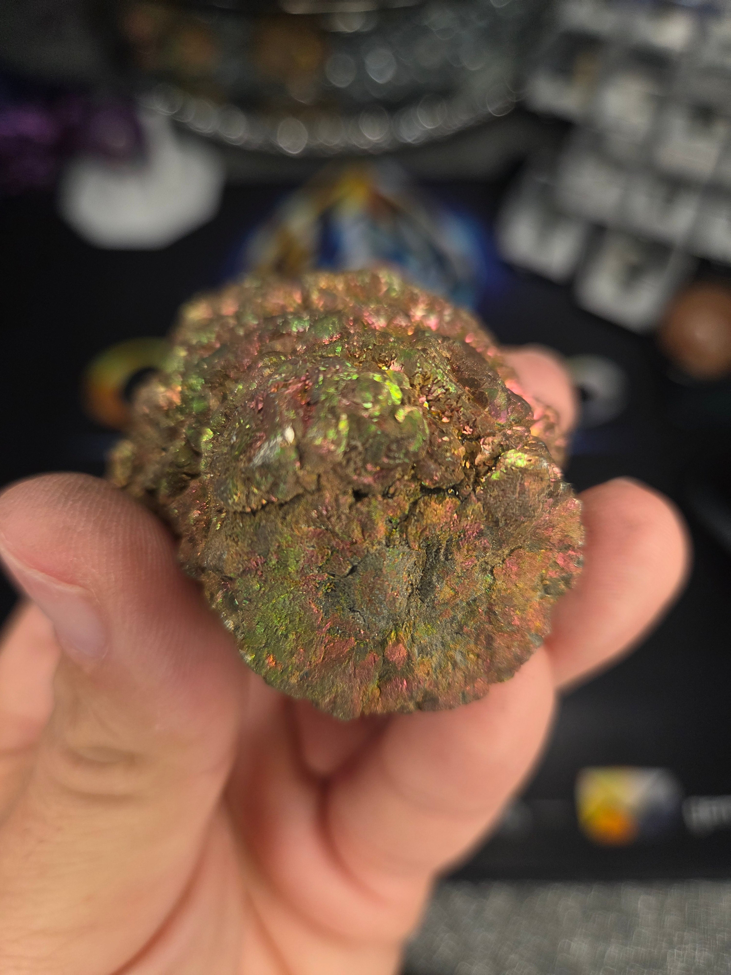 Natural Rainbow Iridescent Pyrite #010