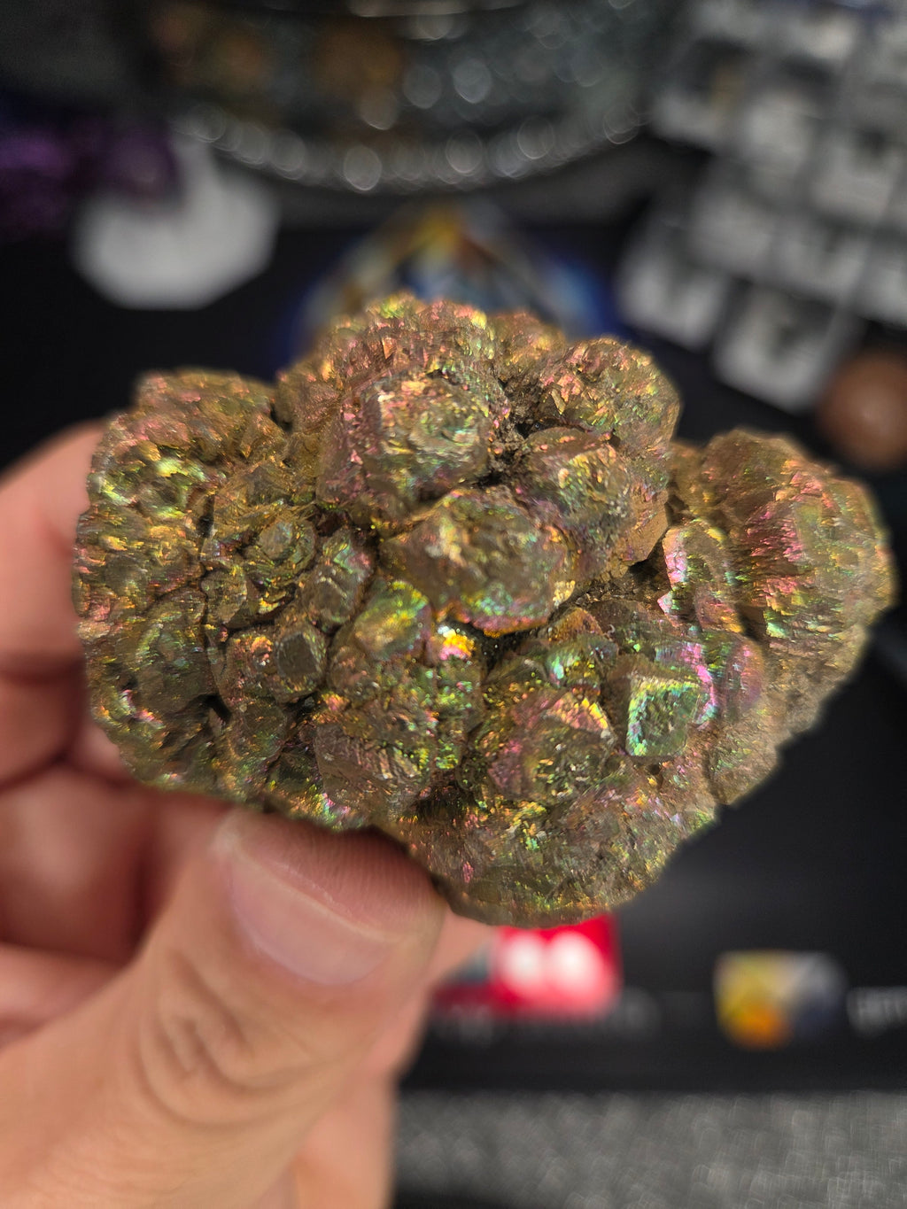 Natural Rainbow Iridescent Pyrite #010