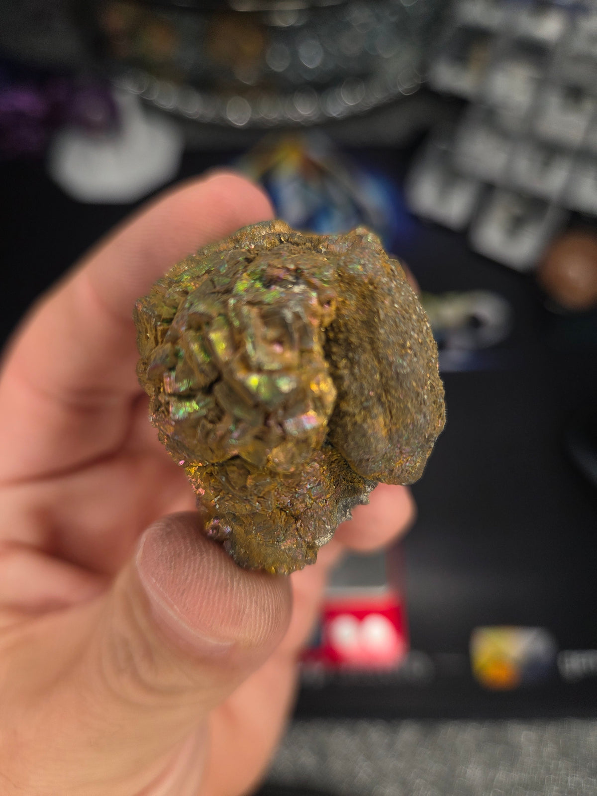 Natural Rainbow Iridescent Pyrite #011