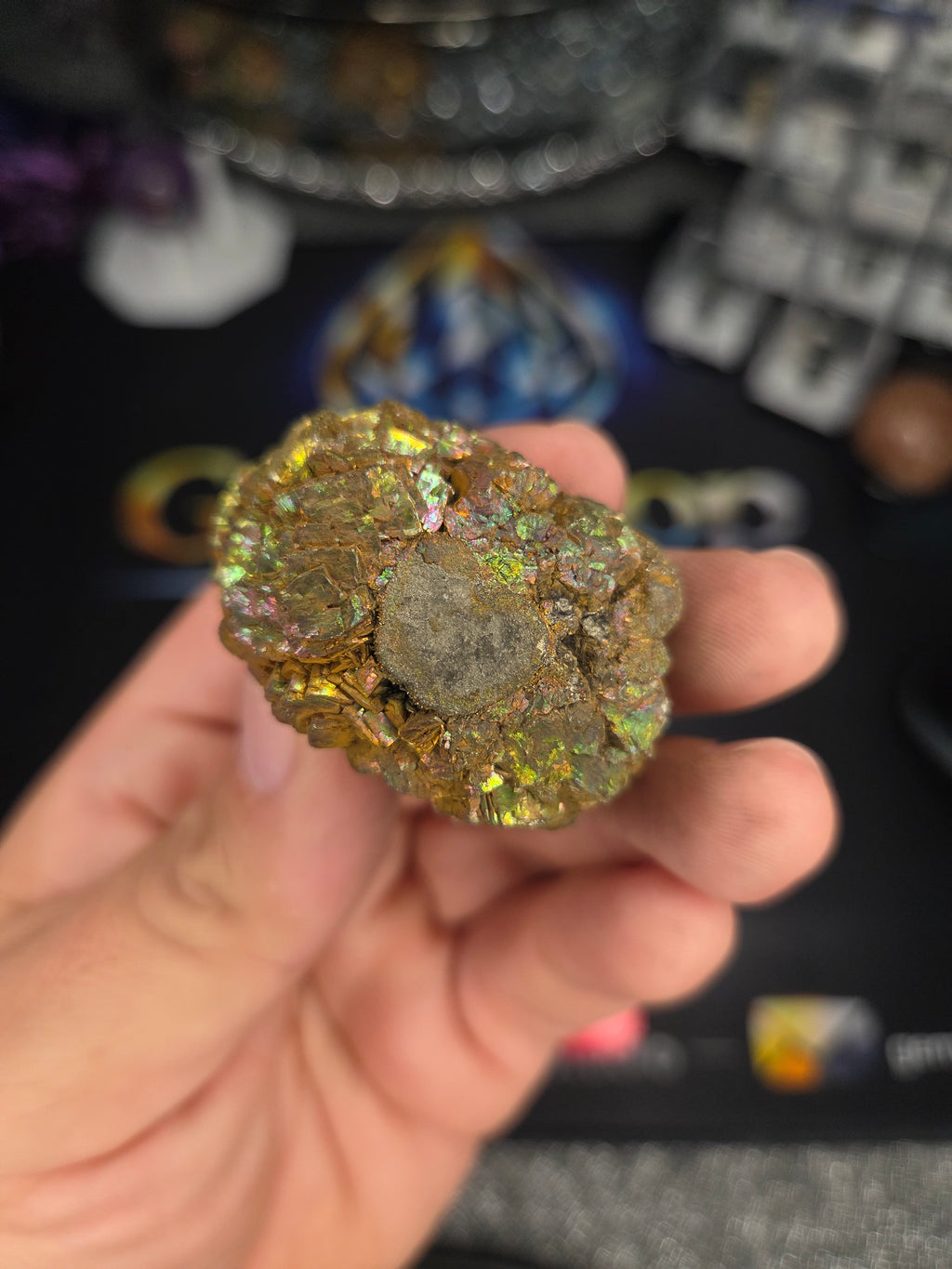 Natural Rainbow Iridescent Pyrite #011