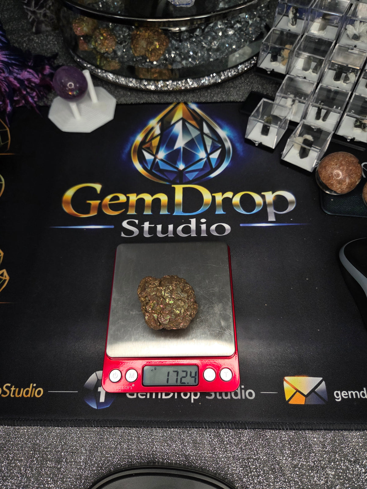 Natural Rainbow Iridescent Pyrite #013