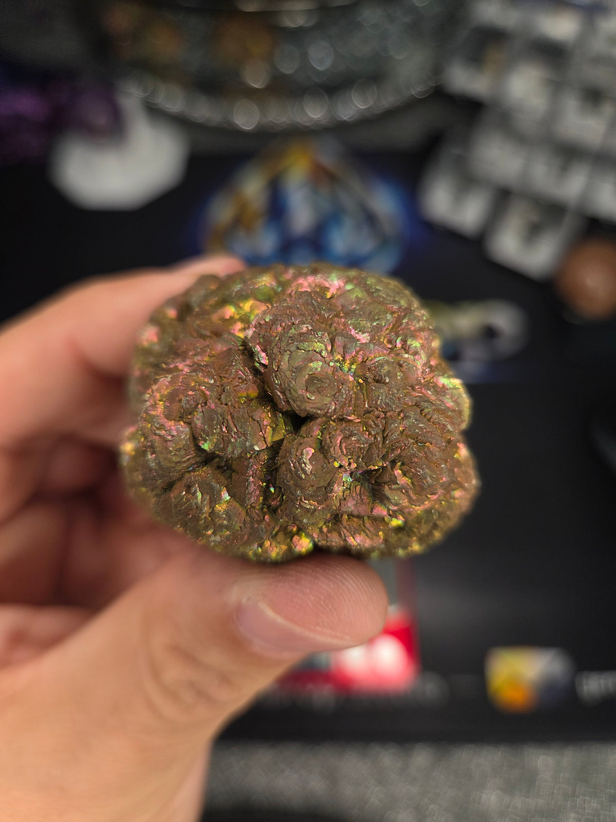 Natural Rainbow Iridescent Pyrite #013