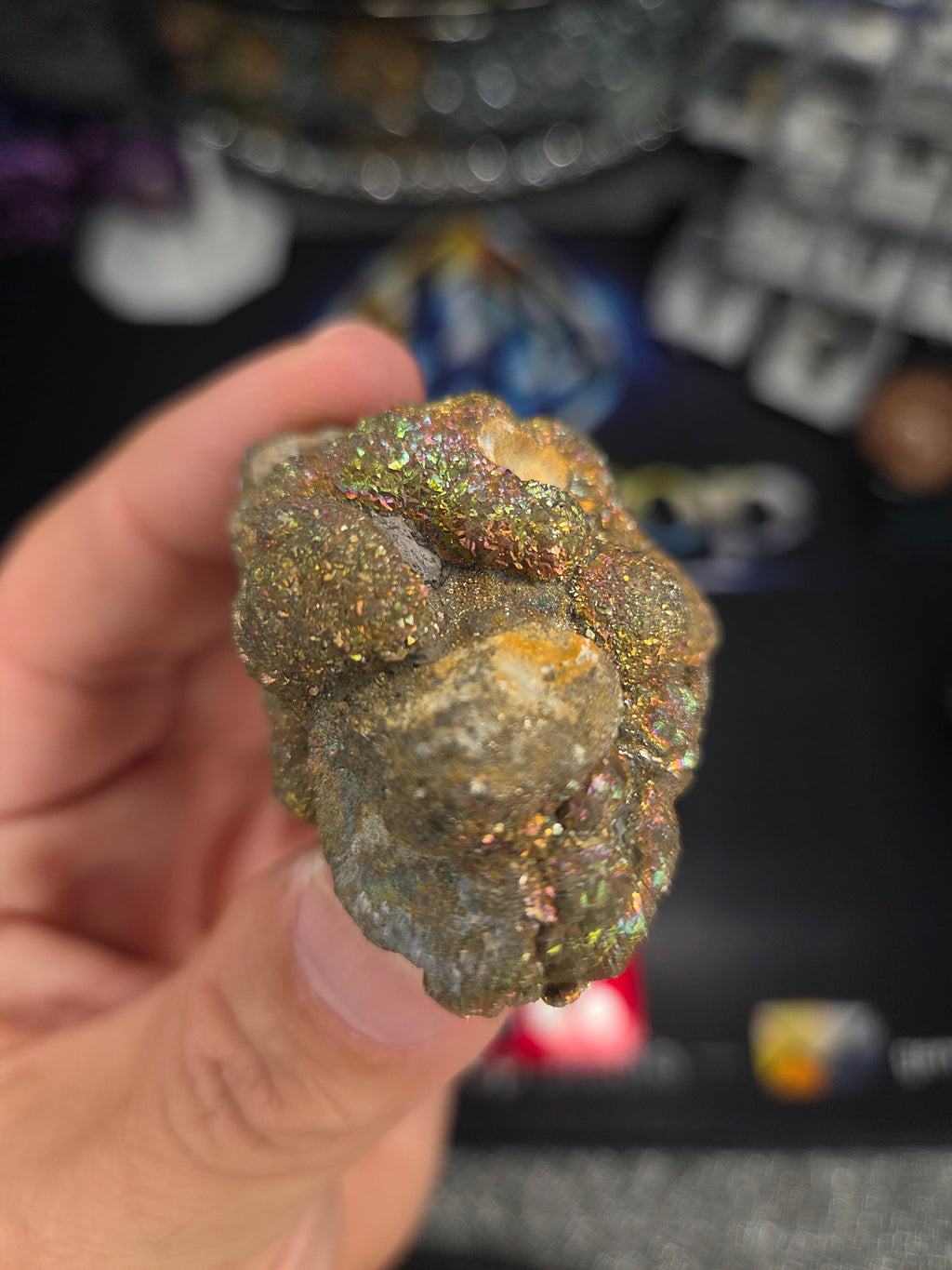 Natural Rainbow Iridescent Pyrite #014