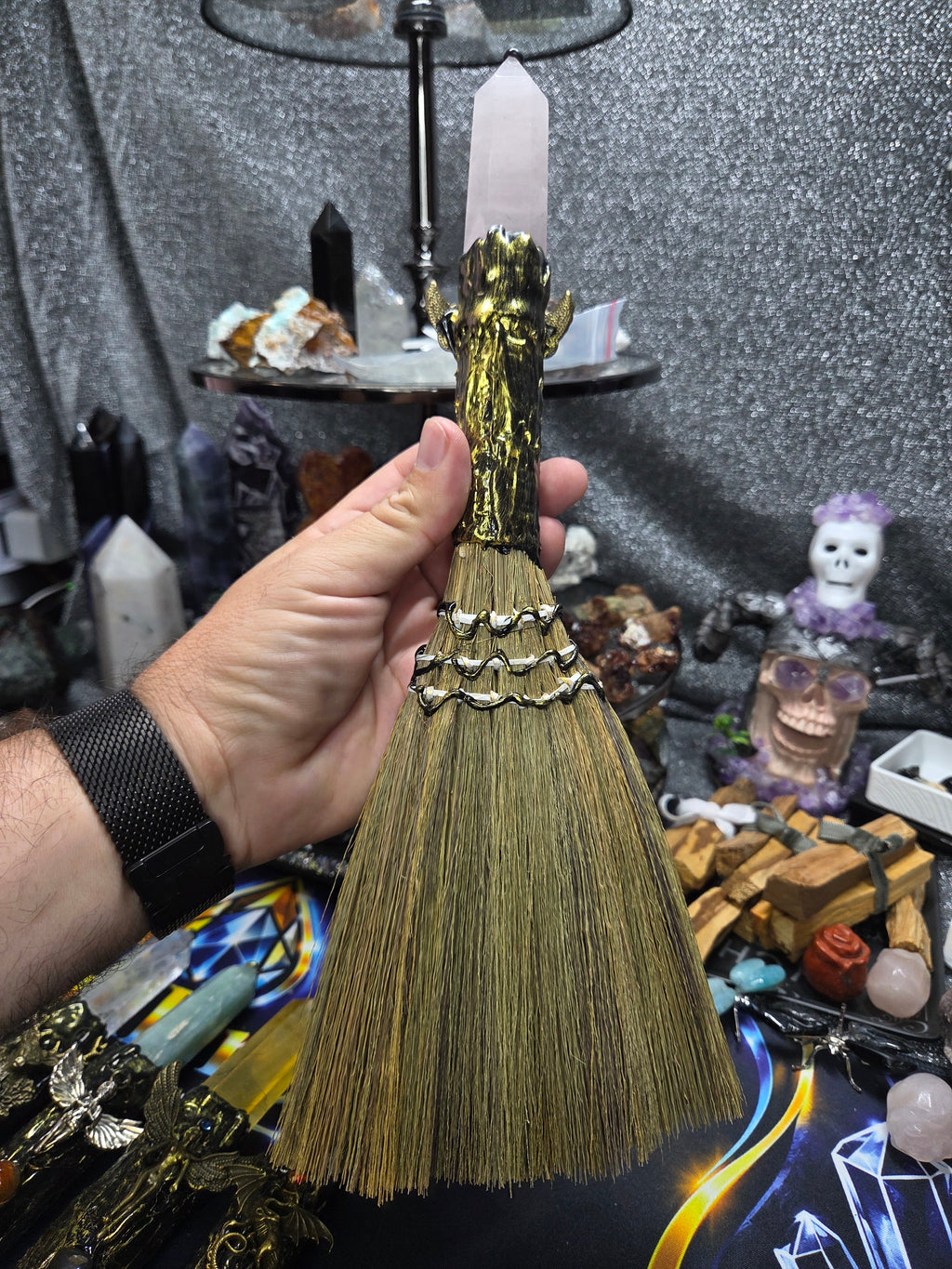 Crystal Broom Collection – Handcrafted Decorative Mini Brooms