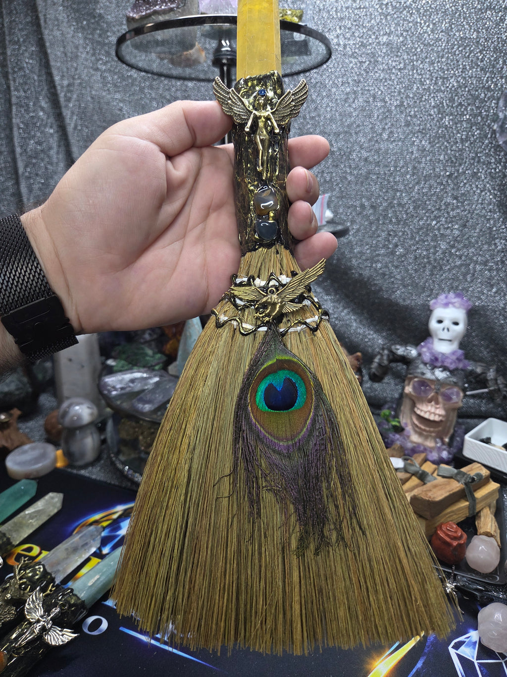 Crystal Broom Collection – Handcrafted Decorative Mini Brooms