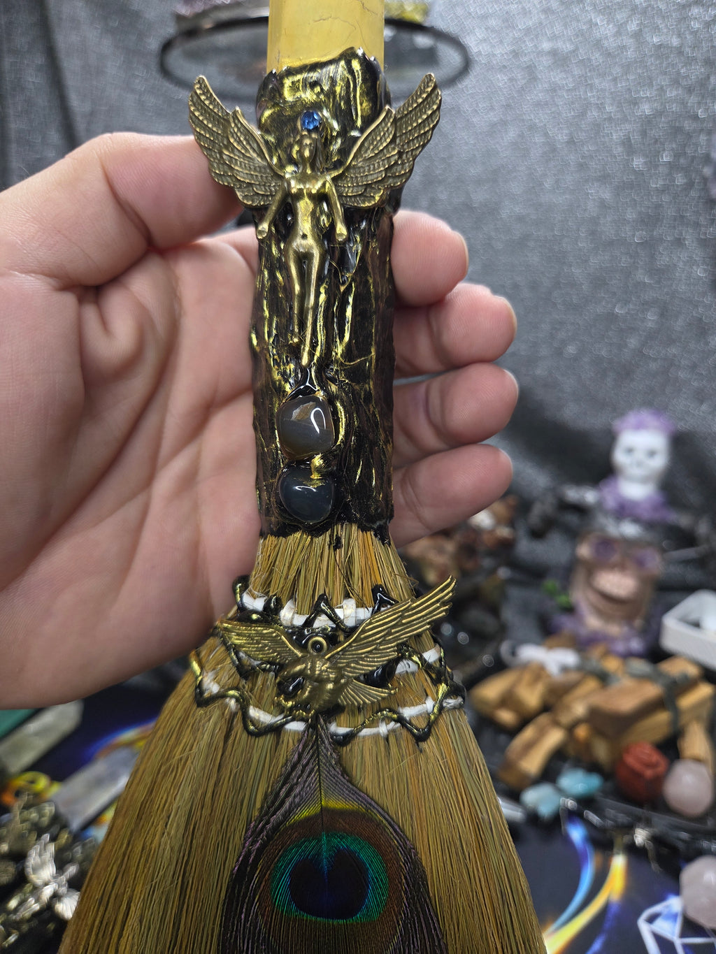 Crystal Broom Collection – Handcrafted Decorative Mini Brooms
