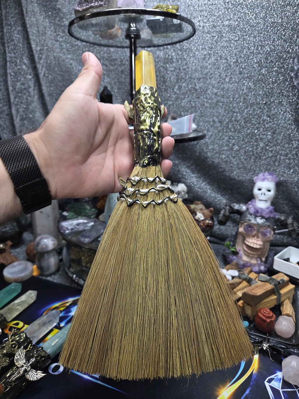 Crystal Broom Collection – Handcrafted Decorative Mini Brooms