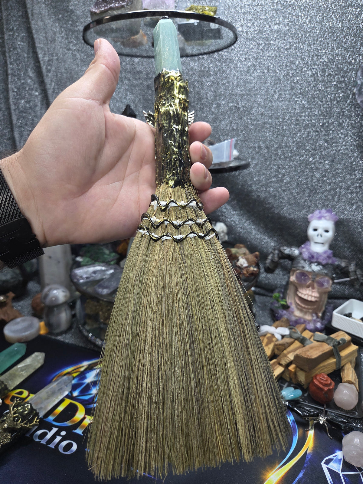 Crystal Broom Collection – Handcrafted Decorative Mini Brooms