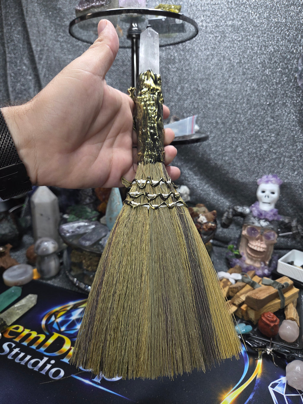 Crystal Broom Collection – Handcrafted Decorative Mini Brooms