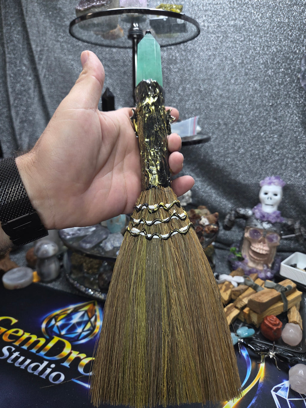 Crystal Broom Collection – Handcrafted Decorative Mini Brooms