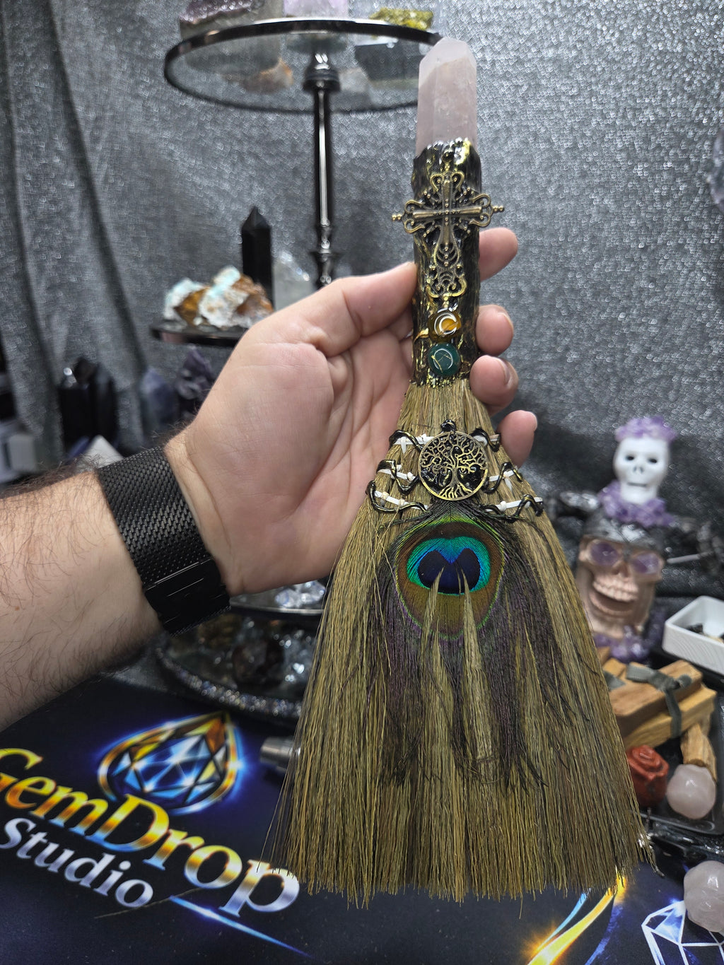 Crystal Broom Collection – Handcrafted Decorative Mini Brooms