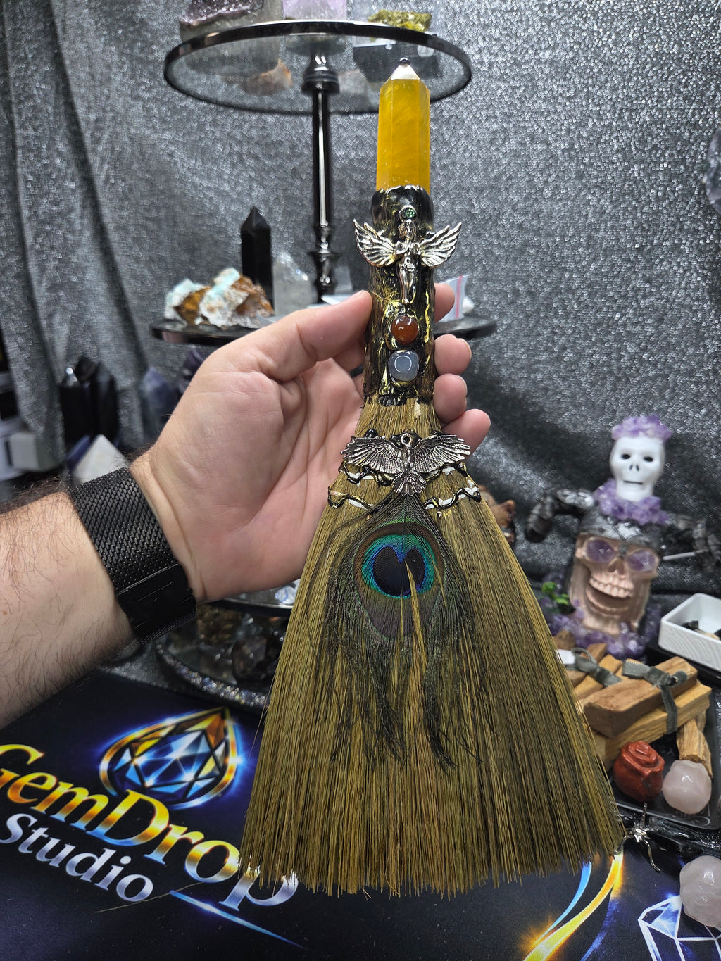 Crystal Broom Collection – Handcrafted Decorative Mini Brooms