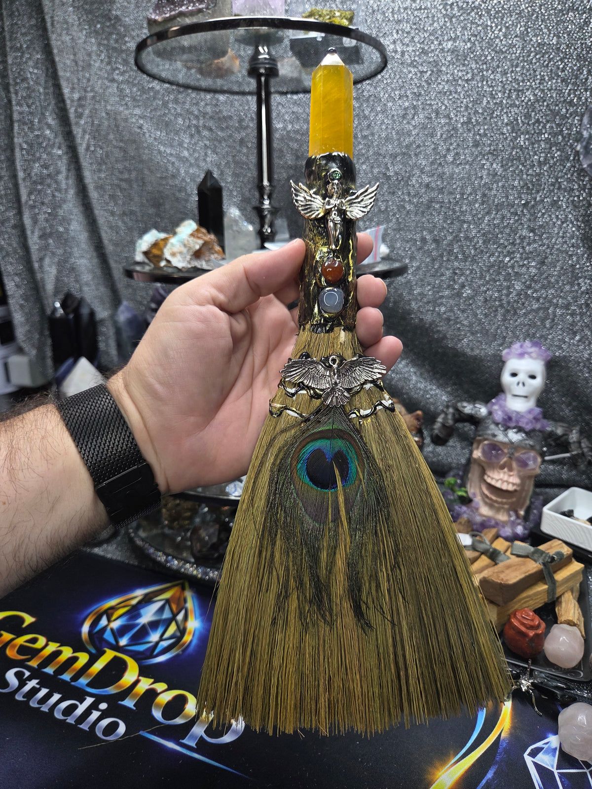 Crystal Broom Collection – Handcrafted Decorative Mini Brooms