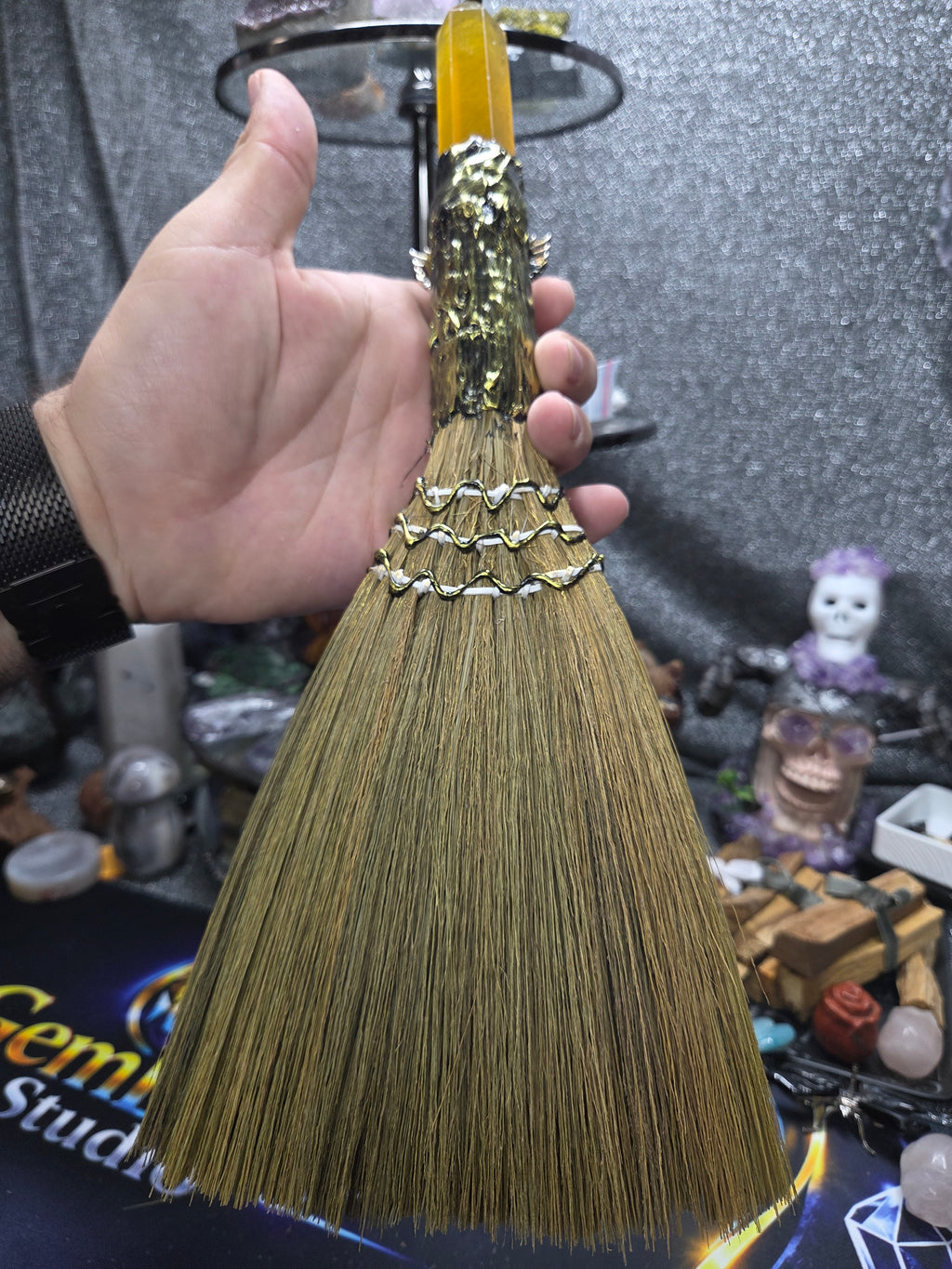 Crystal Broom Collection – Handcrafted Decorative Mini Brooms