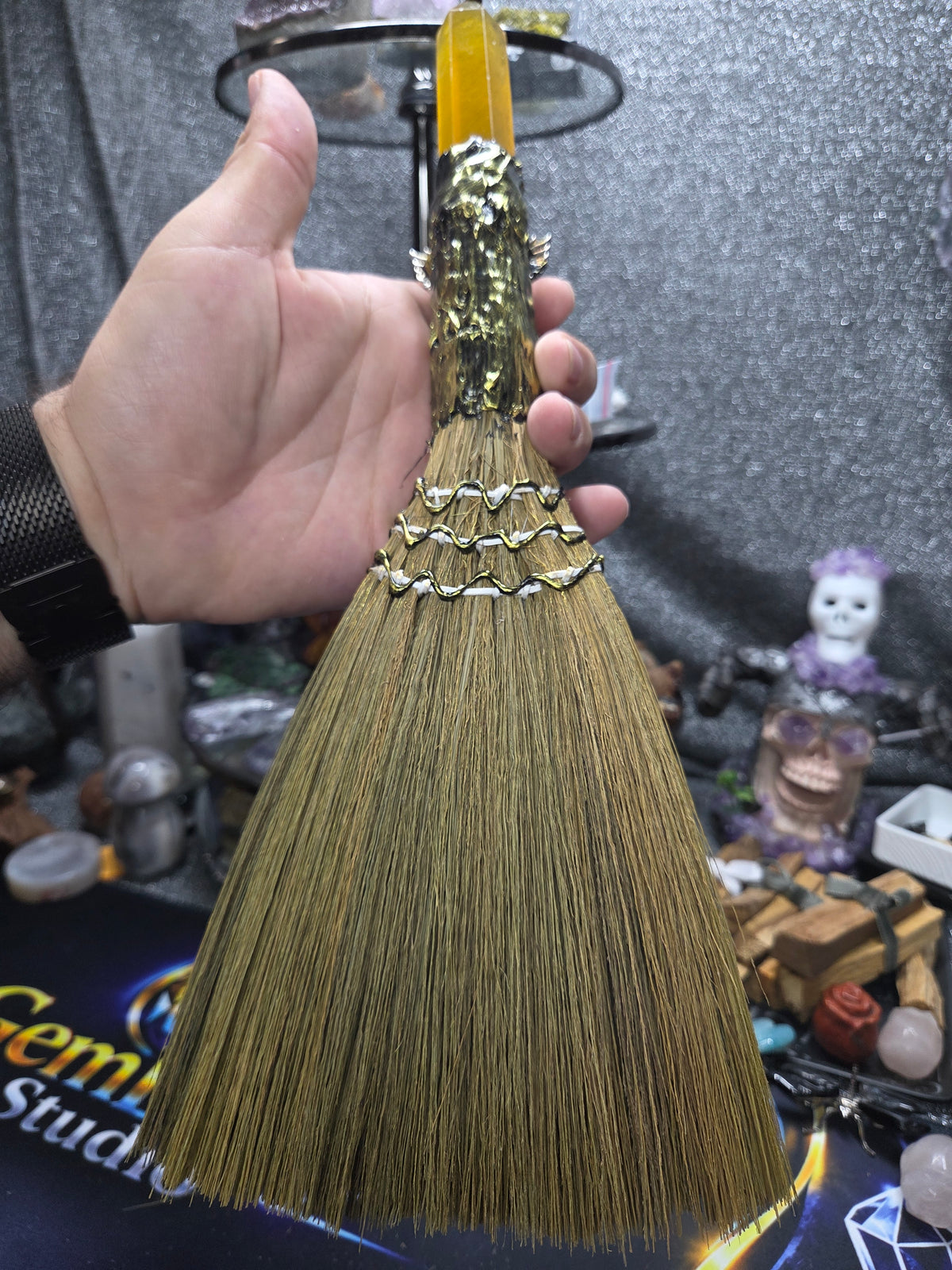 Crystal Broom Collection – Handcrafted Decorative Mini Brooms