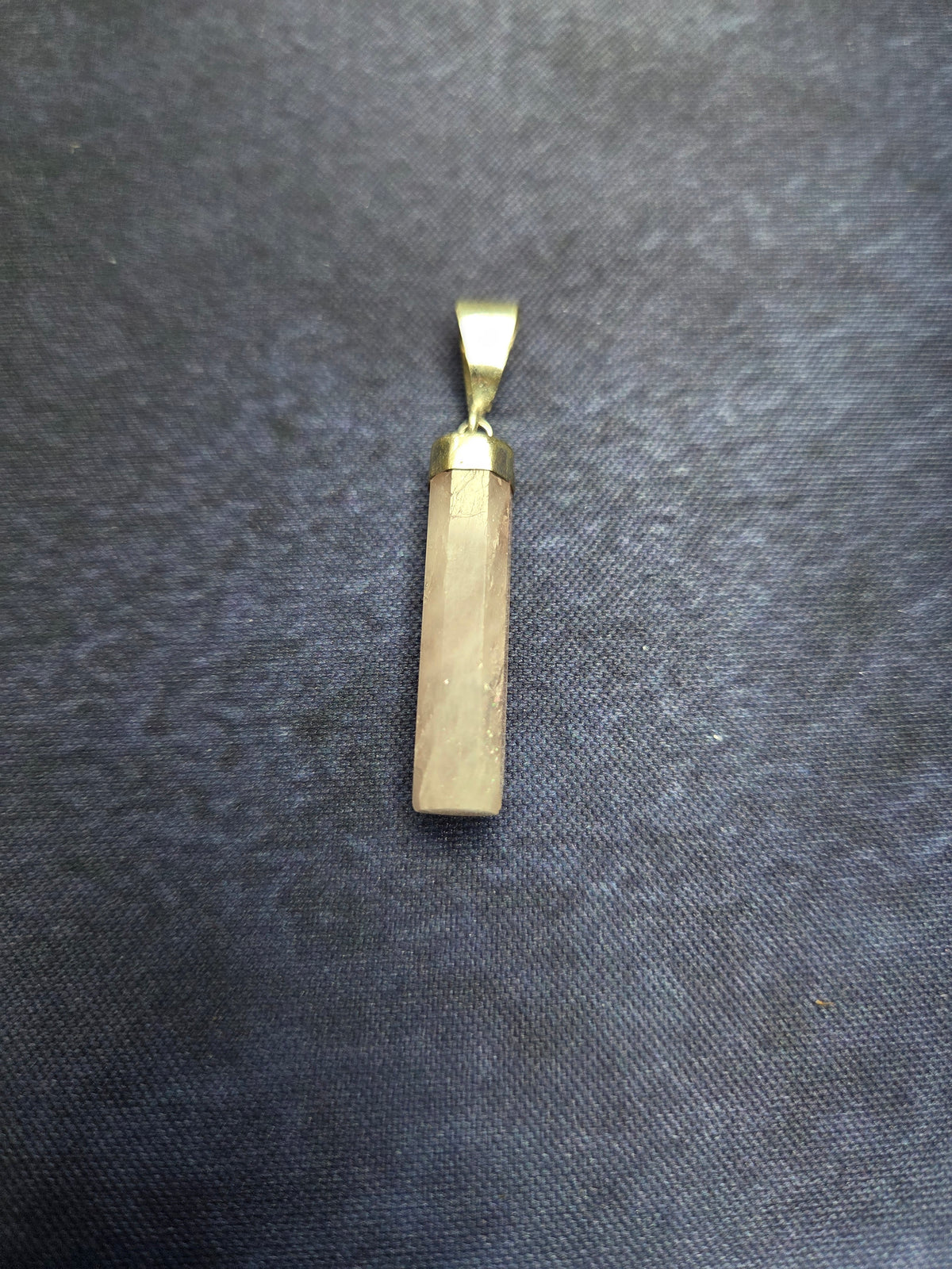 Polished Faceted Morganite Pendant – 925 Sterling Silver
