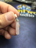 Polished Faceted Morganite Pendant – 925 Sterling Silver