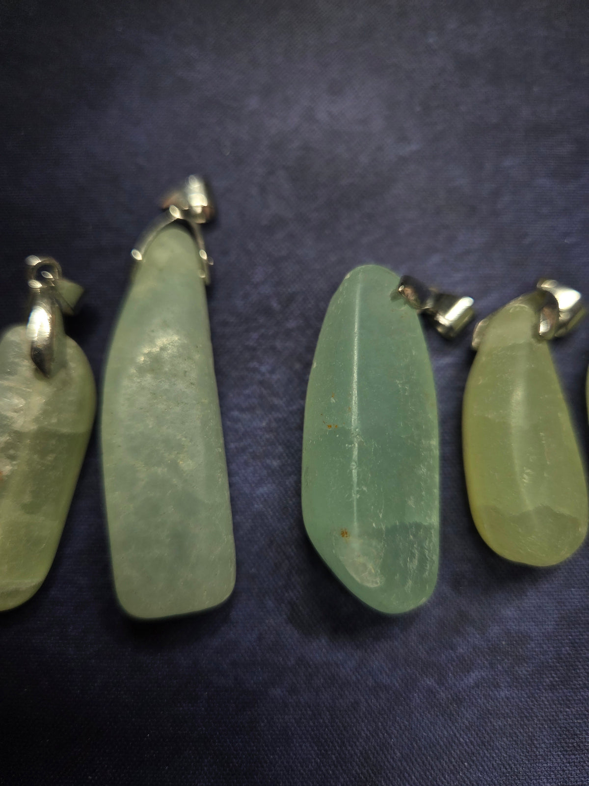 Pistachio Calcite Pendant - Sterling silver - Random Pull