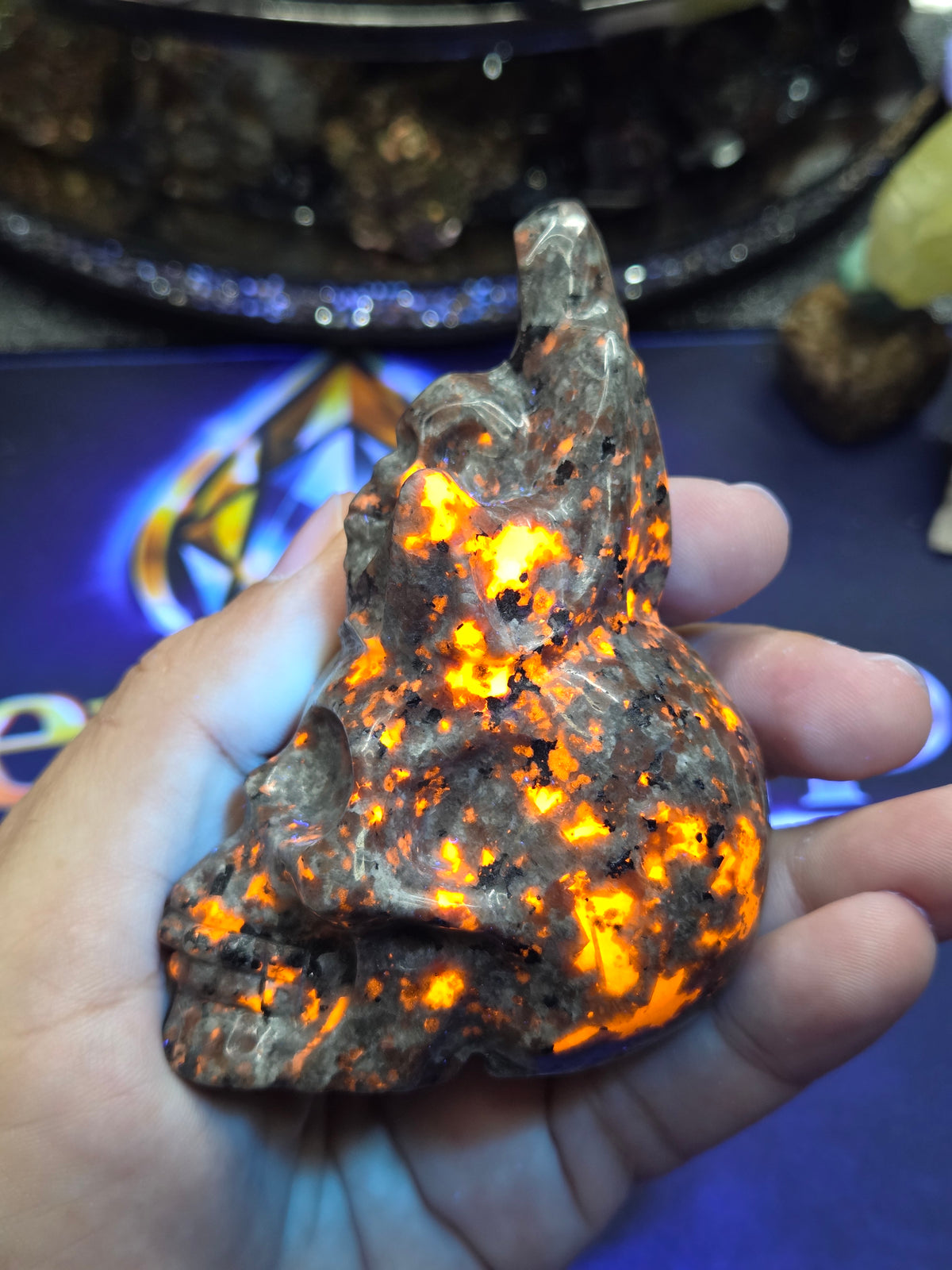 Yooperlite Crystal Skull