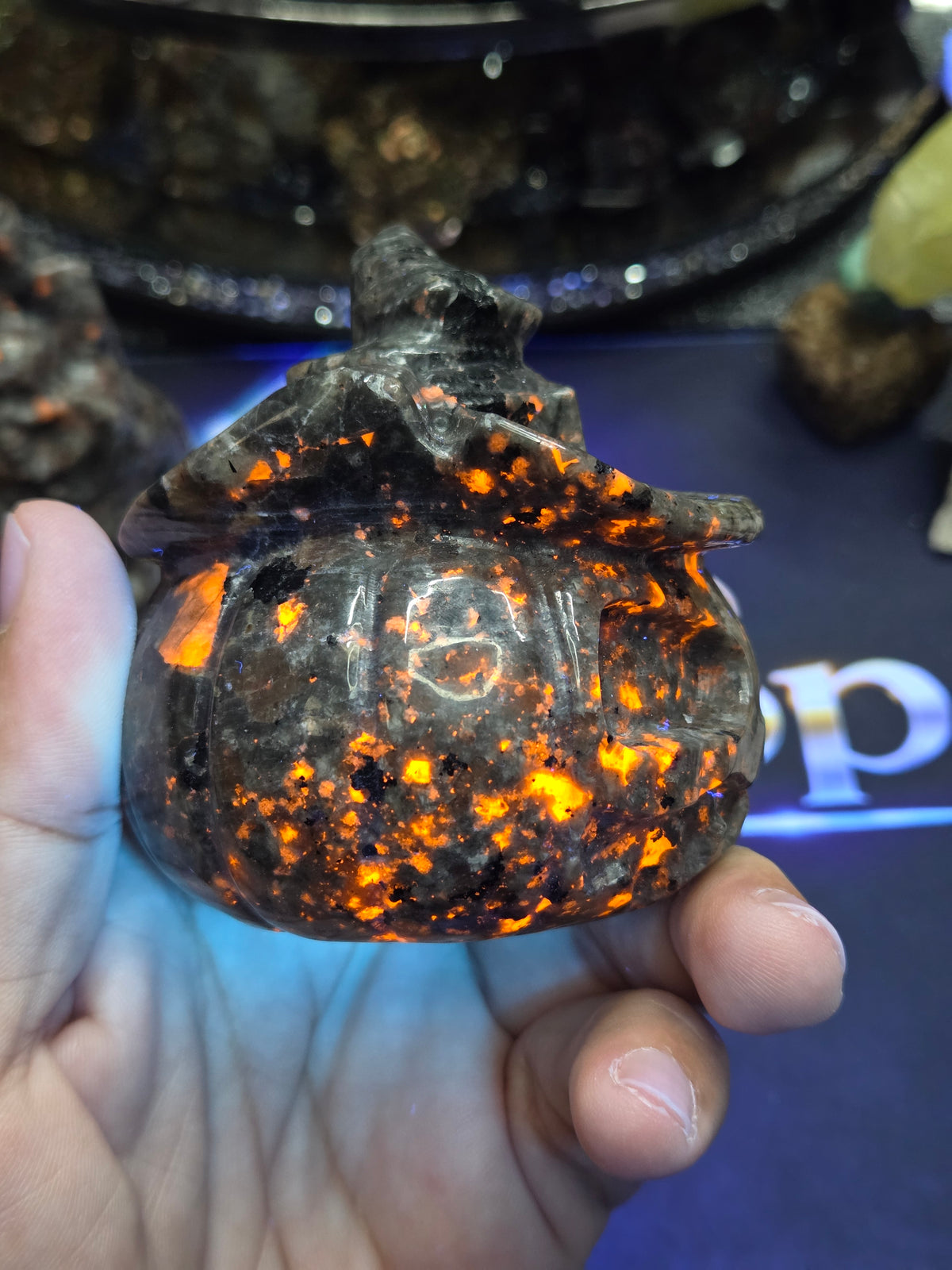 Yooperlite Jack‑O’‑Lantern