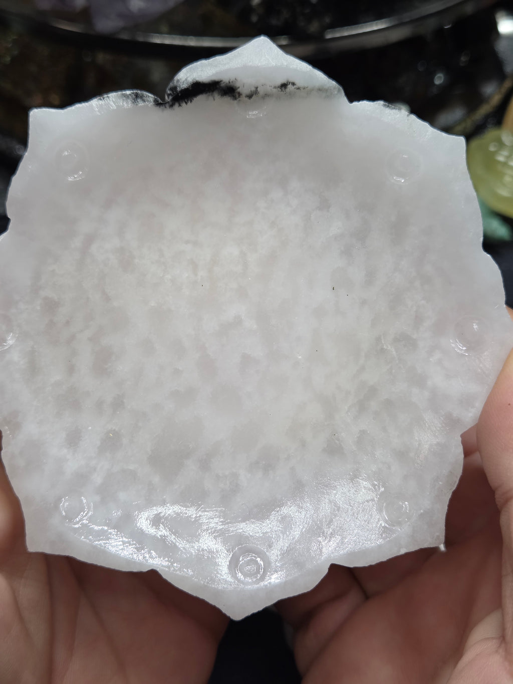 Mangano Calcite Lotus Bowl