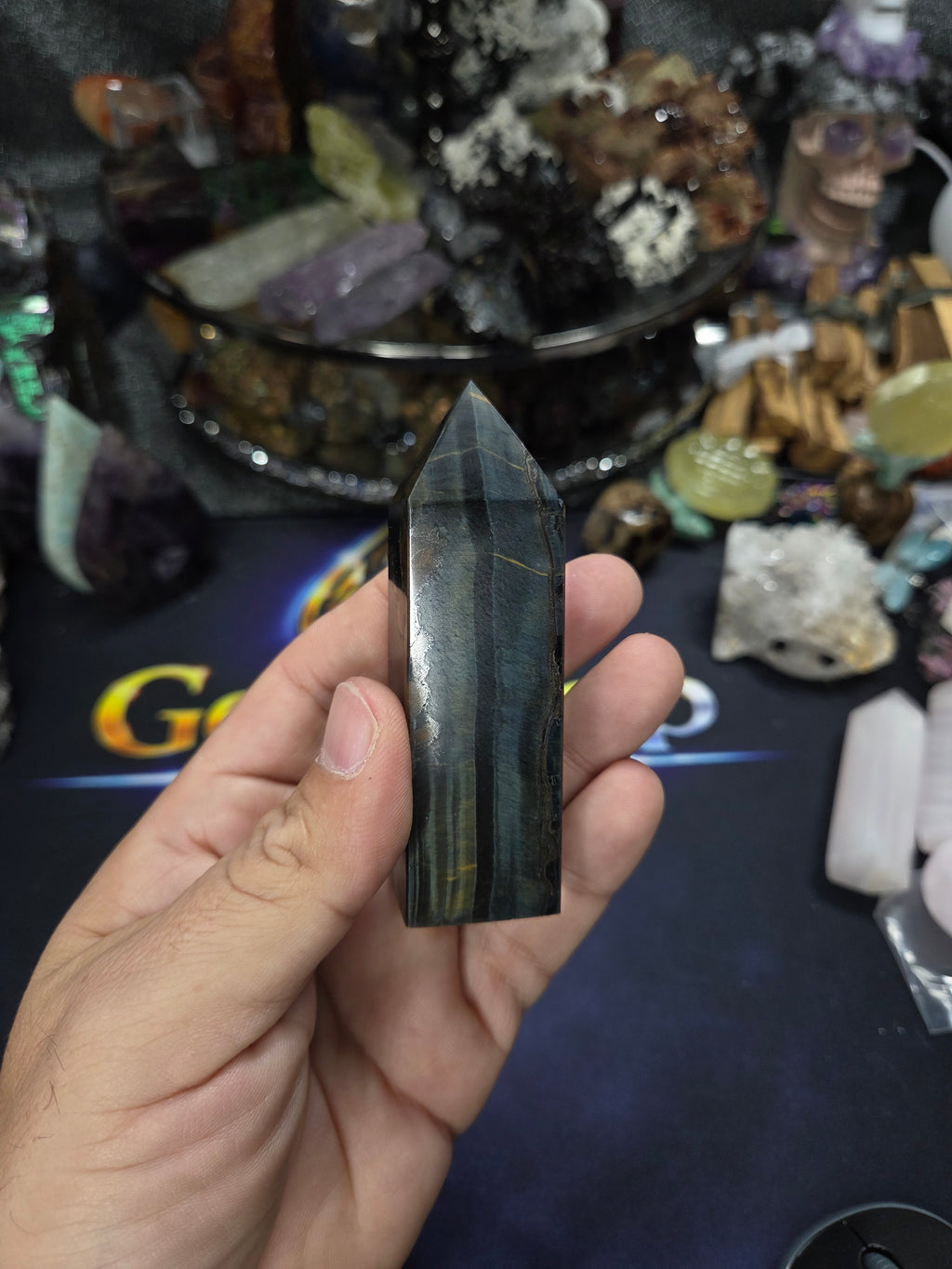Blue Tiger Eye Point