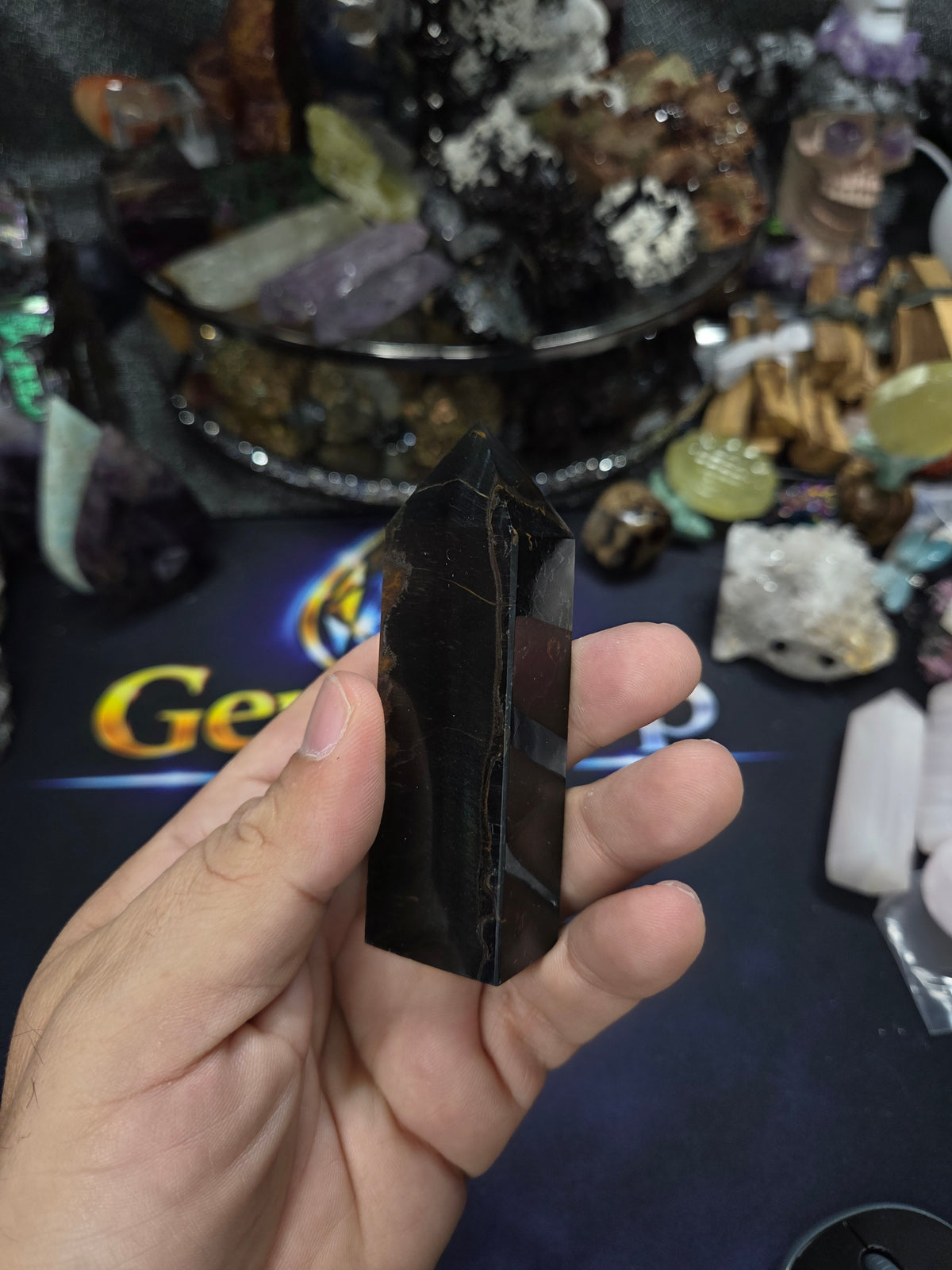 Blue Tiger Eye Point