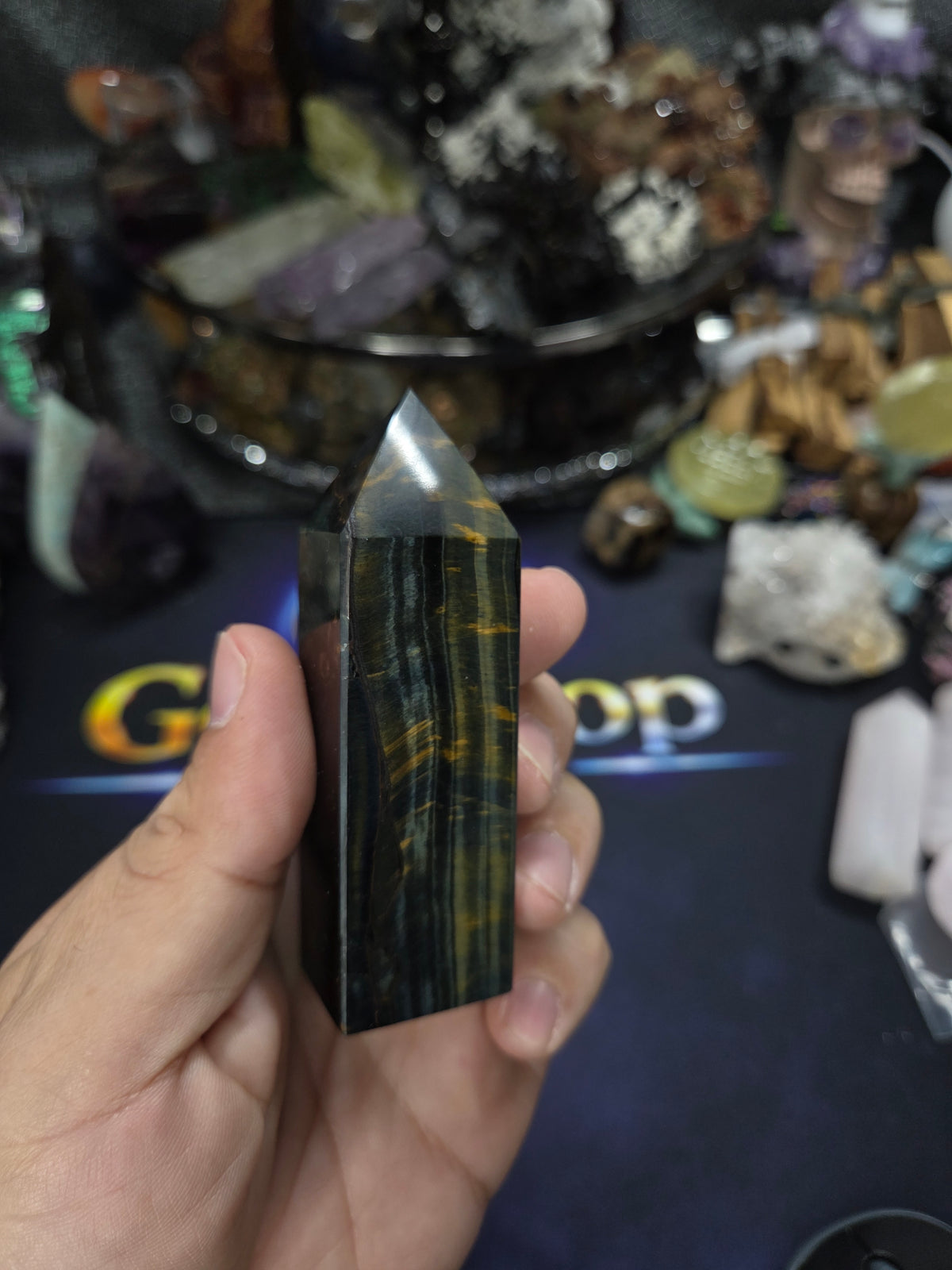 Blue Tiger Eye Point