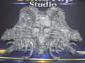 Demon skull and dragons carving #1