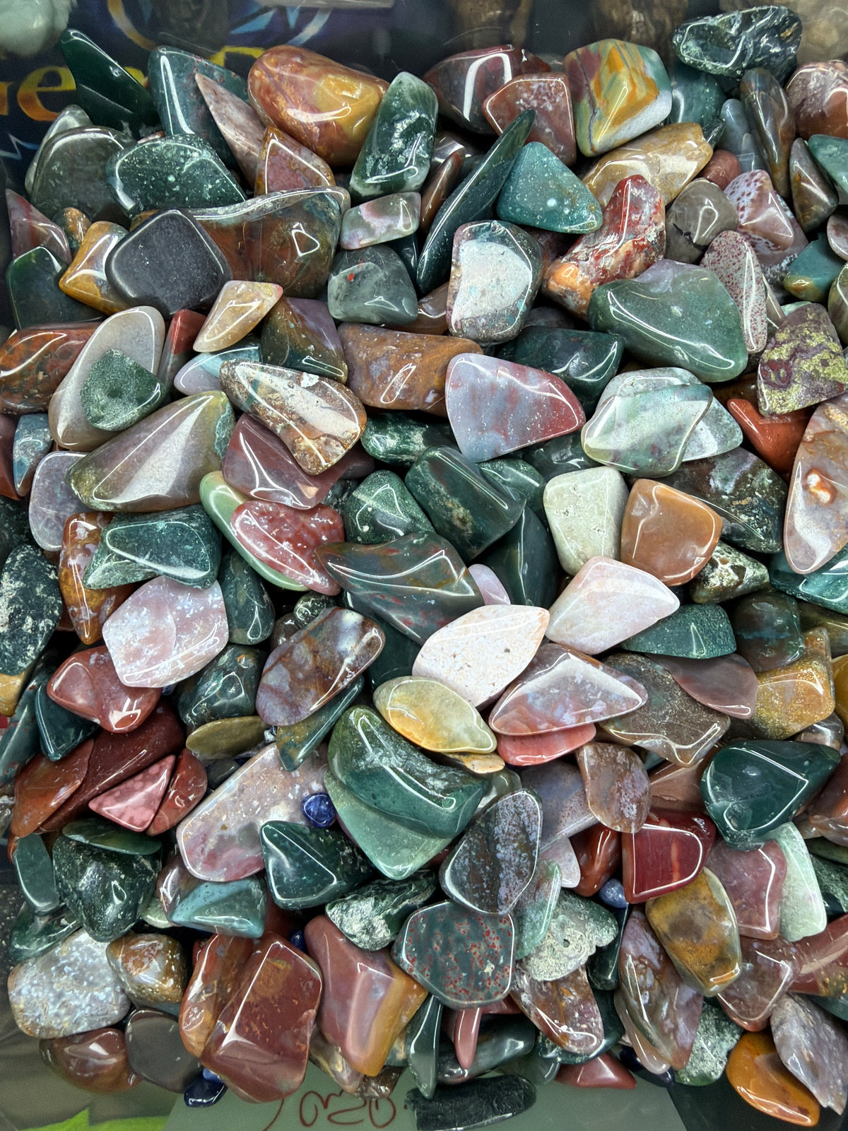Ocean Jasper chips - 1LB Bulk Bag