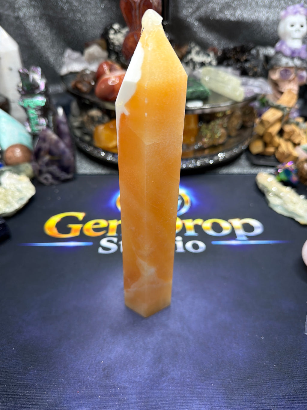 Honey Calcite Tower