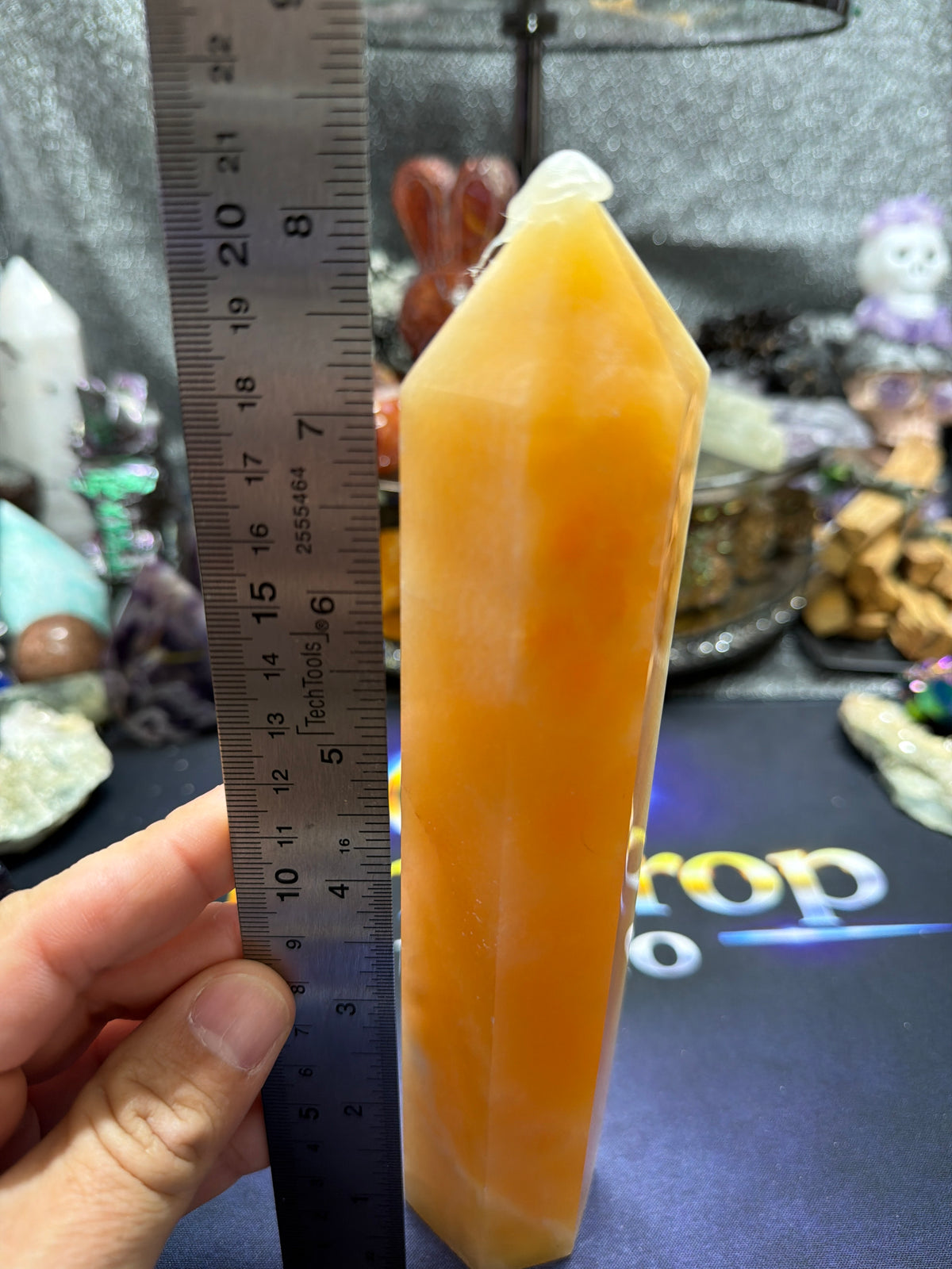 Honey Calcite Tower