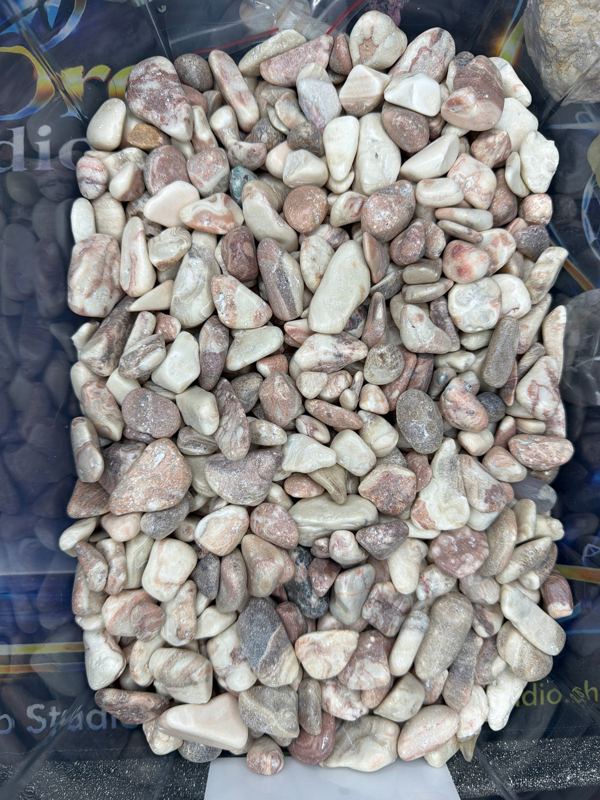 Amber Calcite chips - 1LB Bulk Bag